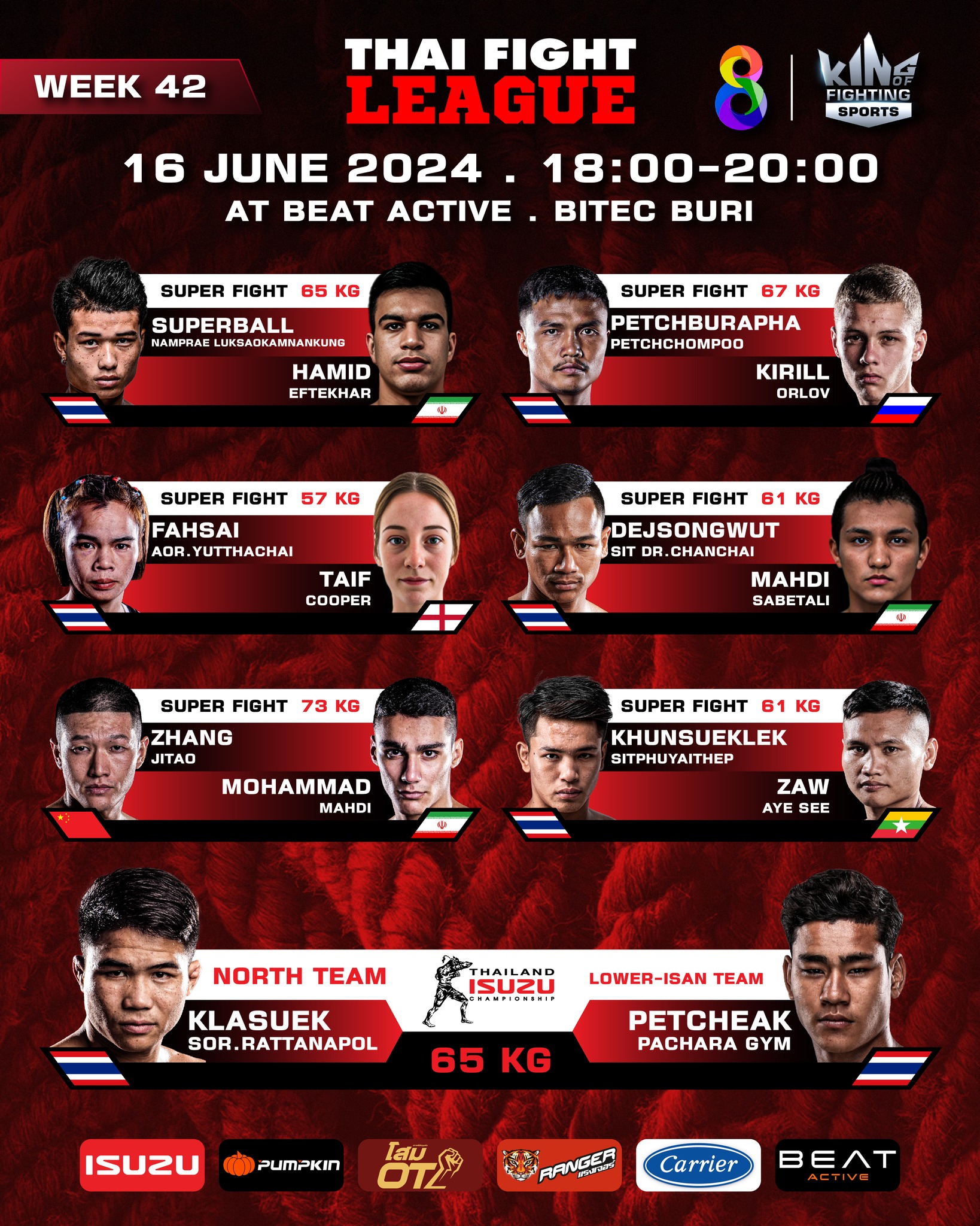 Thai Fight League 42 poster