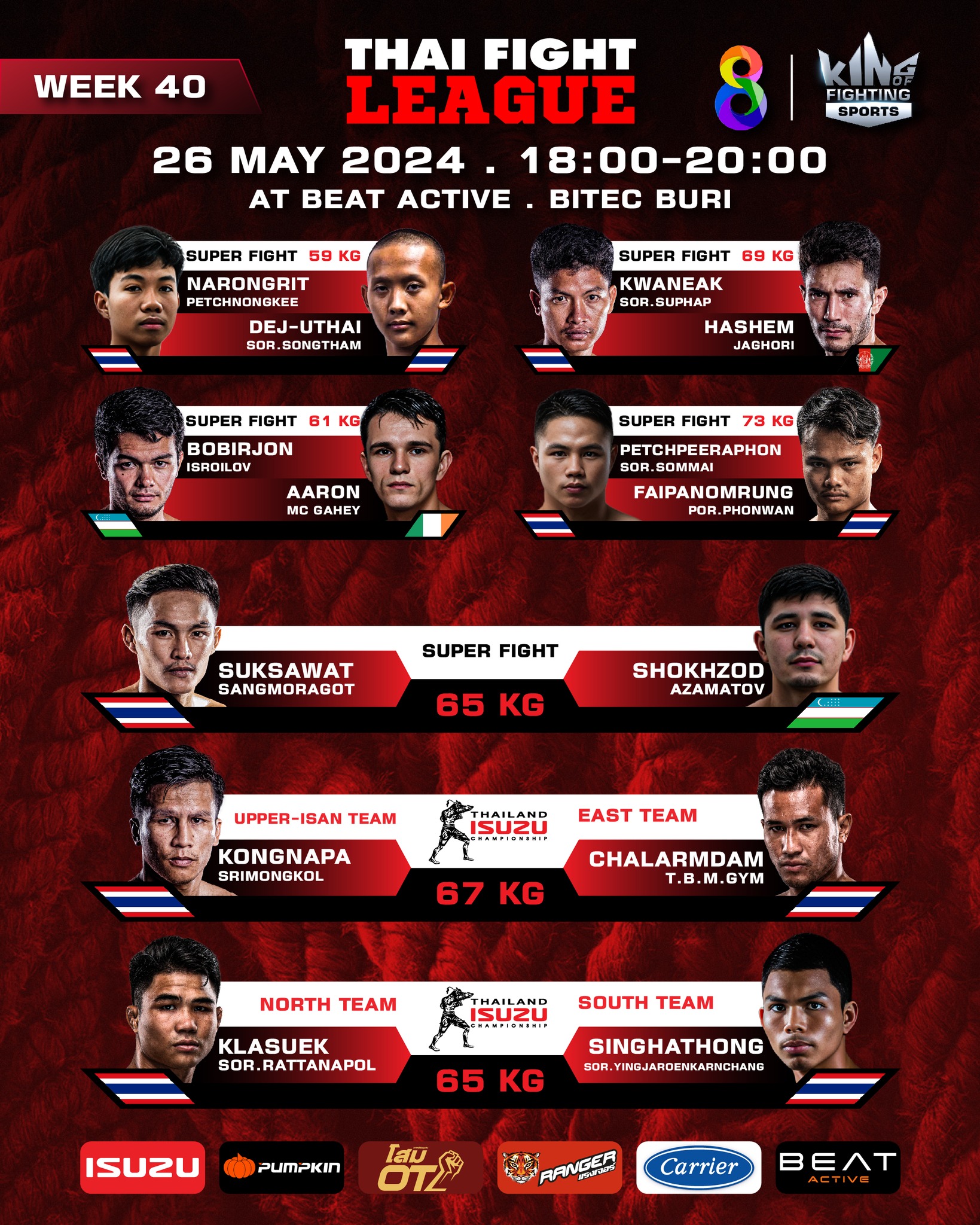 Thai Fight League 40 poster