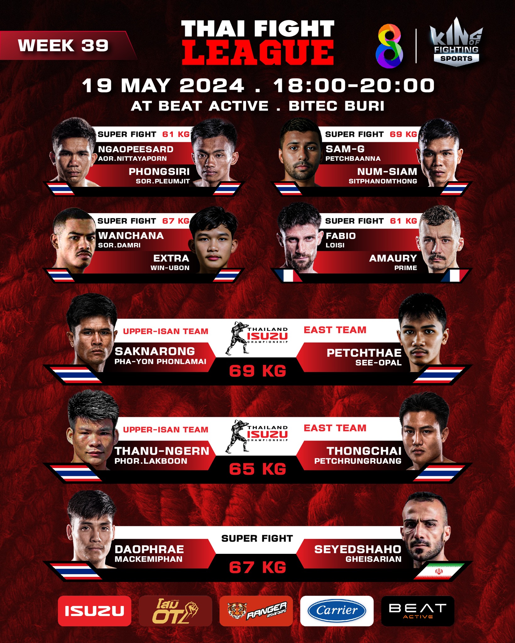 Thai Fight League 39 poster