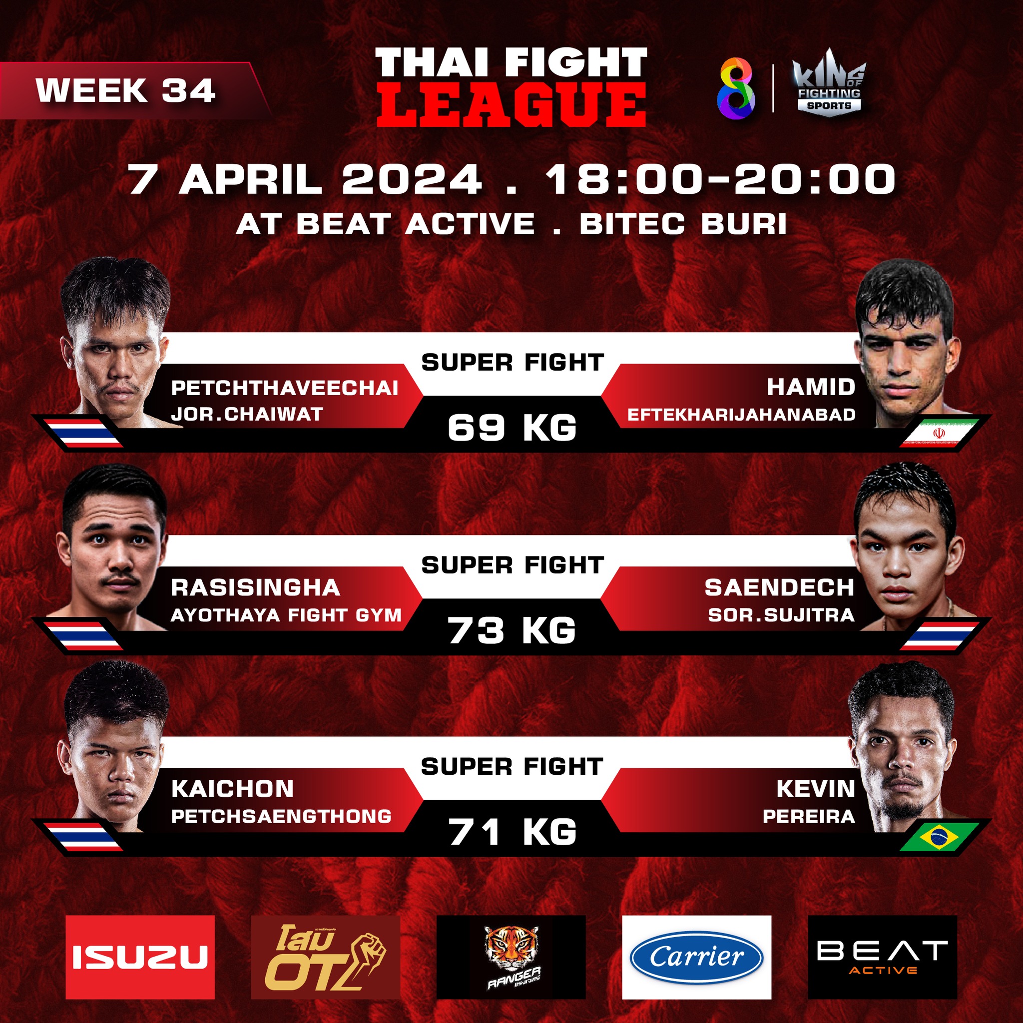Thai Fight League 34 poster