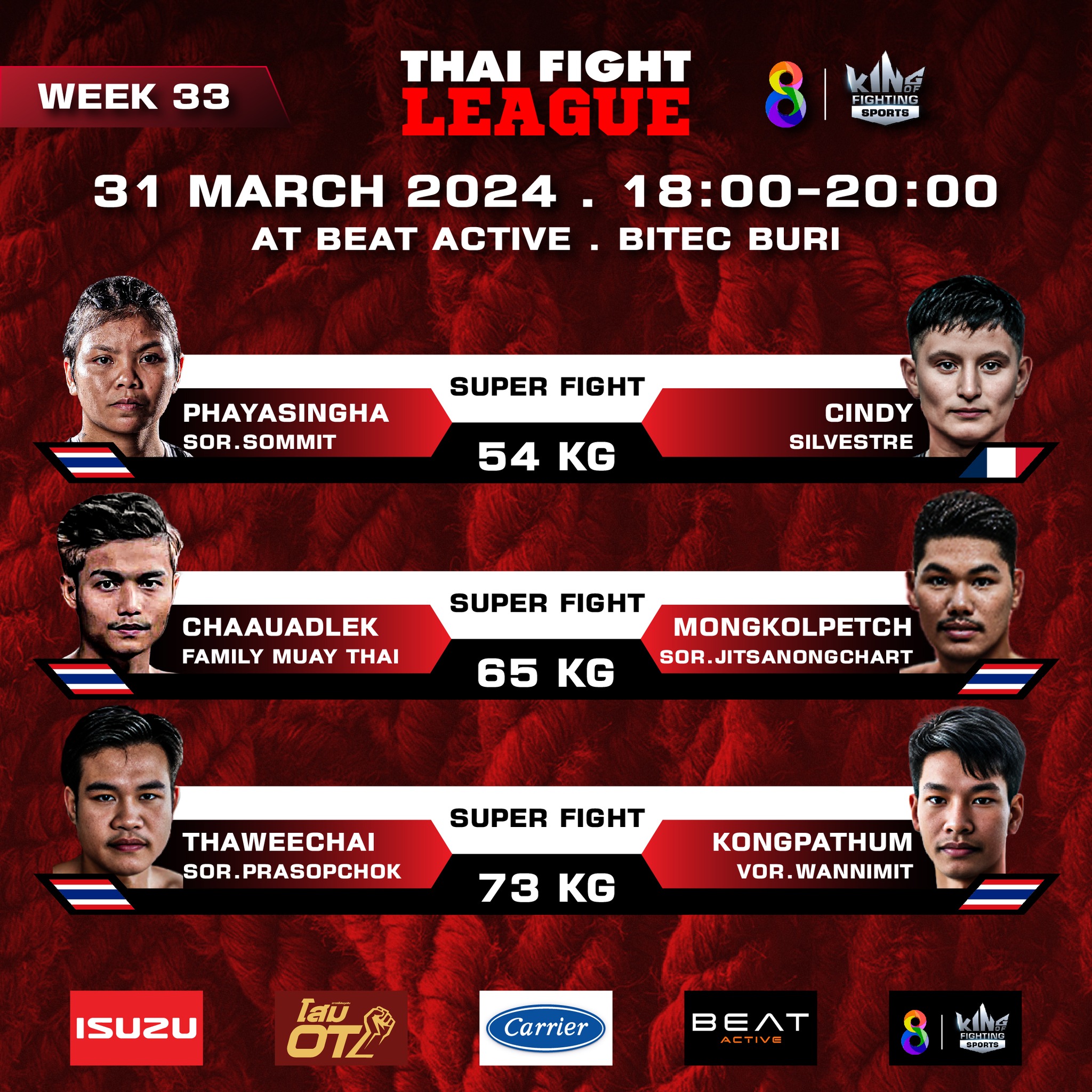 Thai Fight League 33 poster