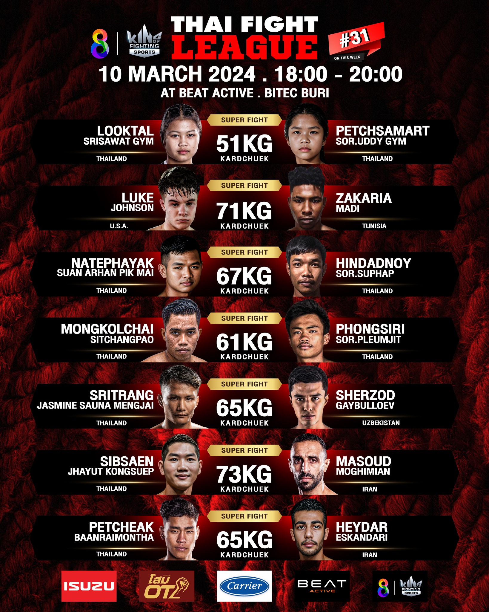 Thai Fight League 31 poster