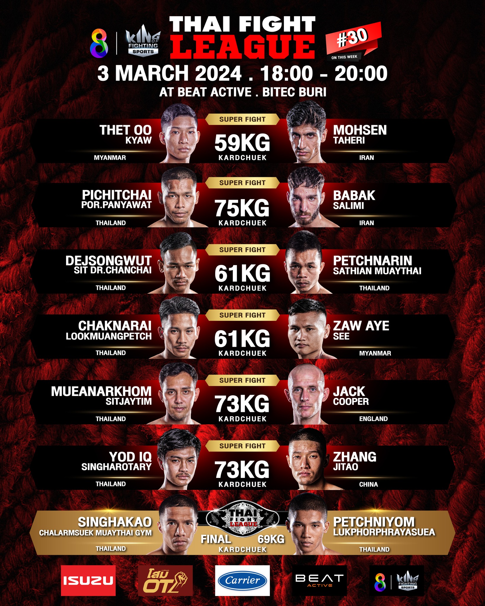 Thai Fight League 30 poster