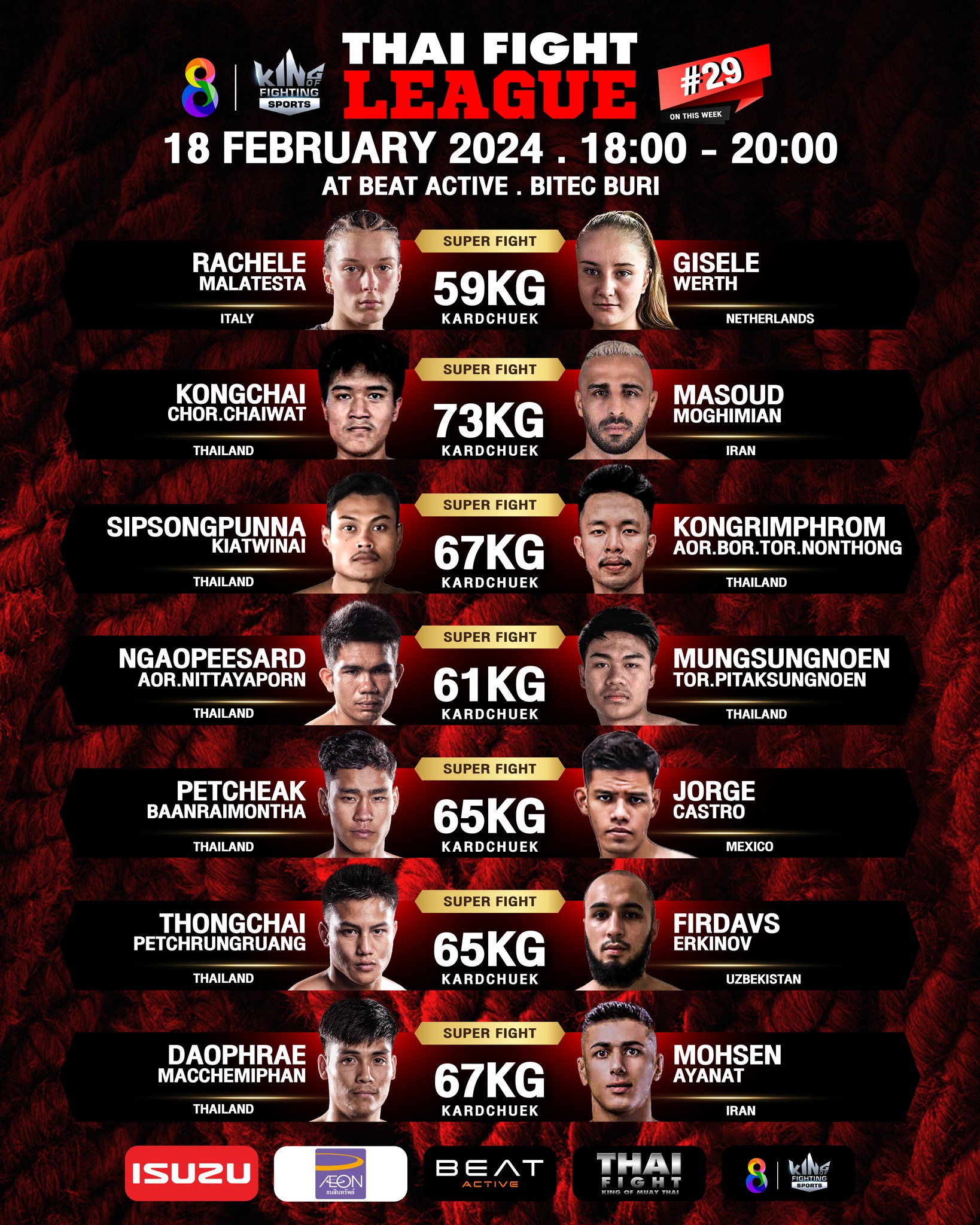 Thai Fight League 29 poster