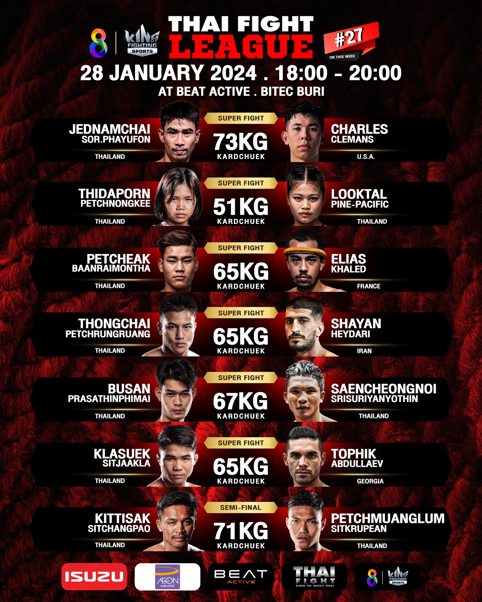Thai Fight League 27 poster