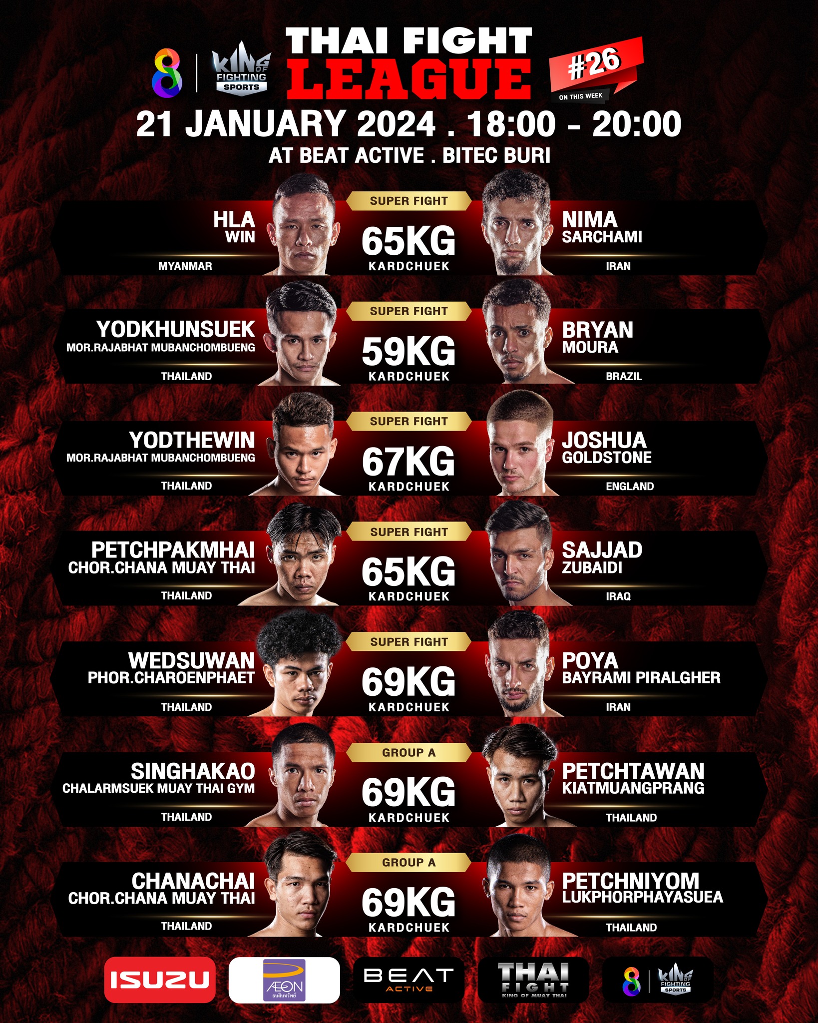 Thai Fight League 26 poster