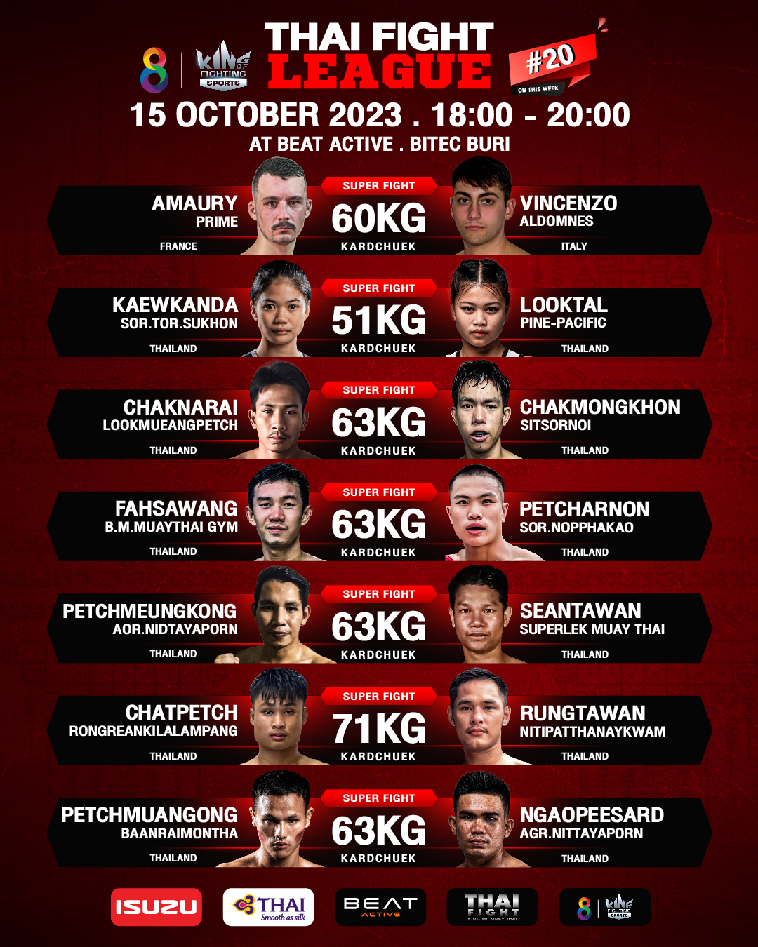 Thai Fight League 20 poster