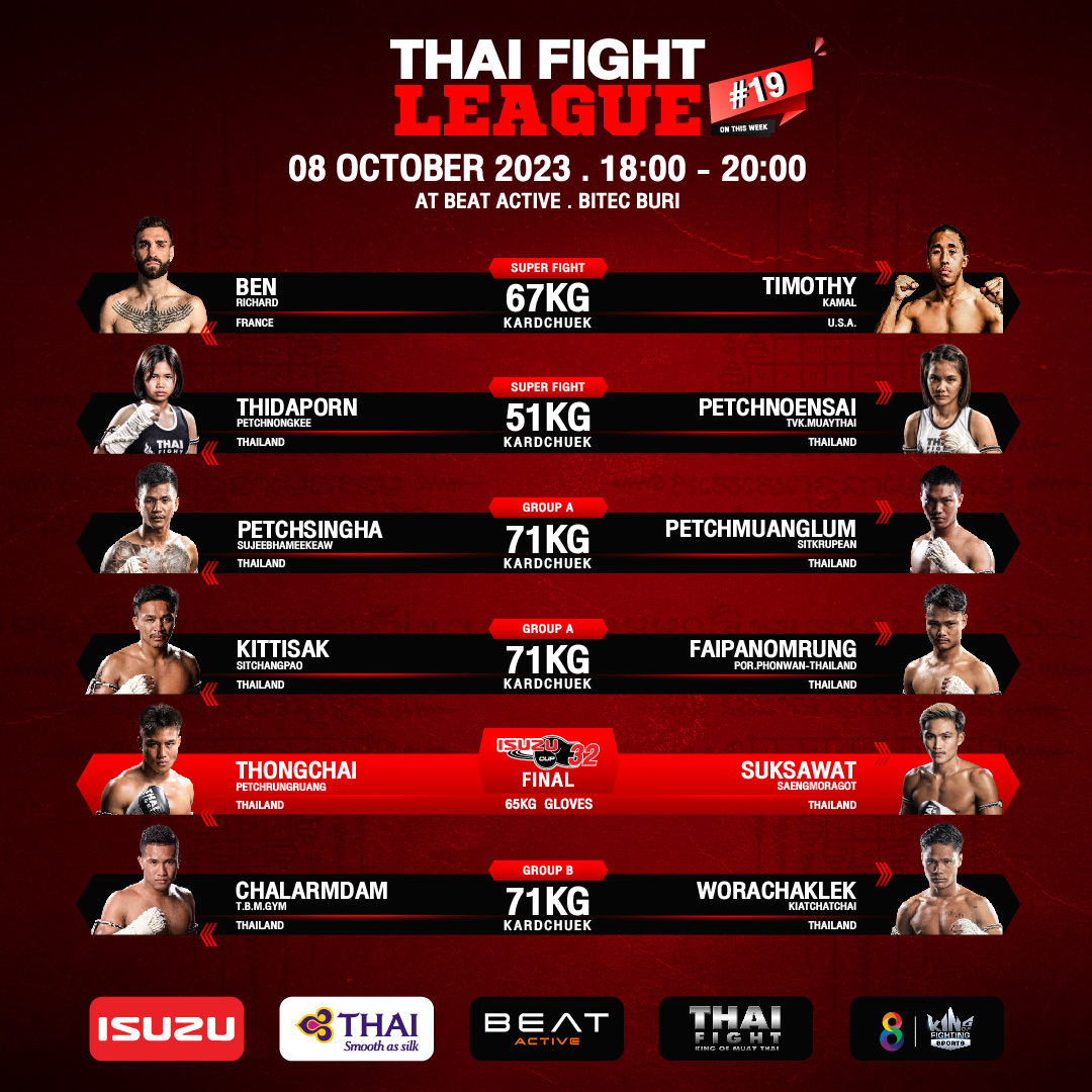 Thai Fight League 19 poster