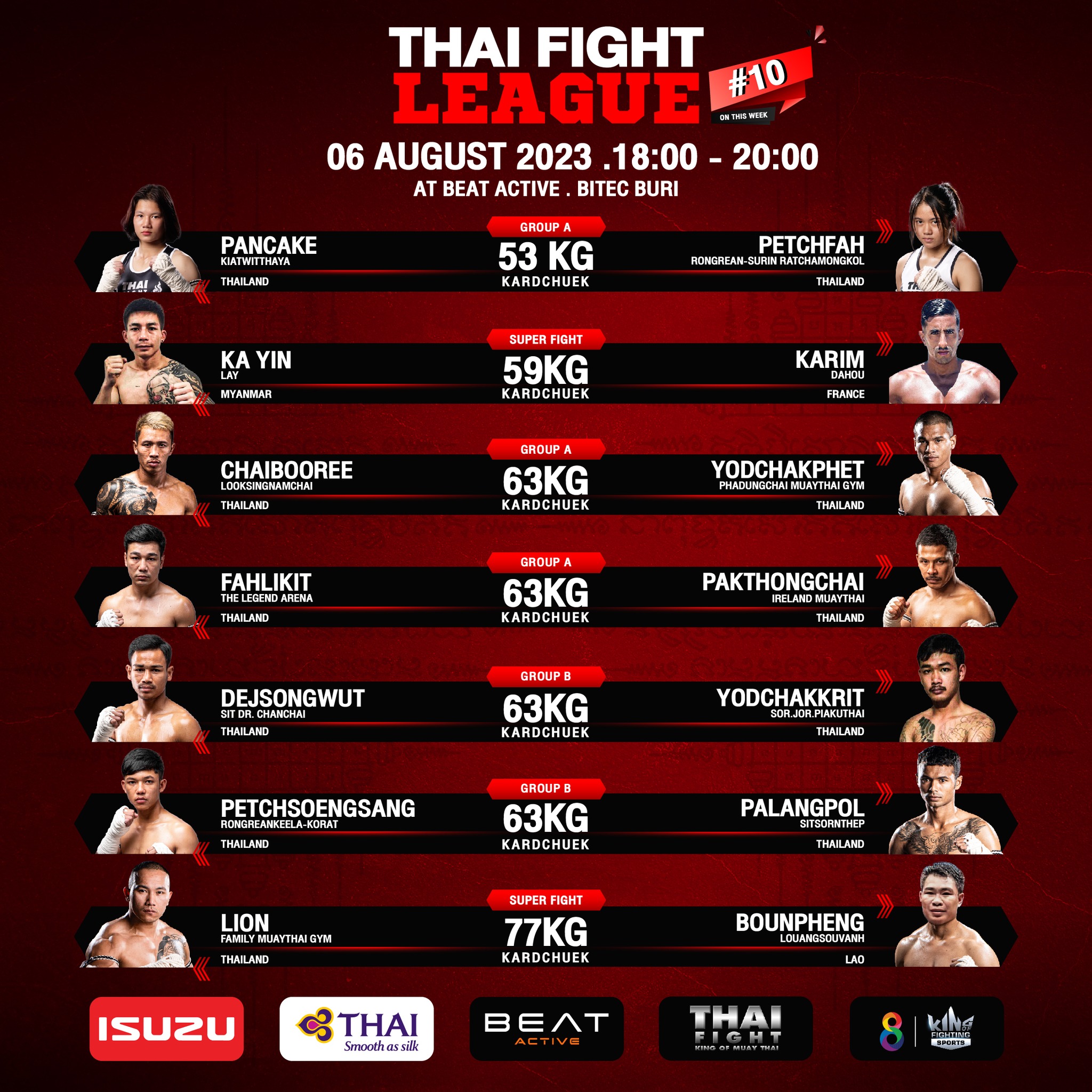 Thai Fight League 10 poster
