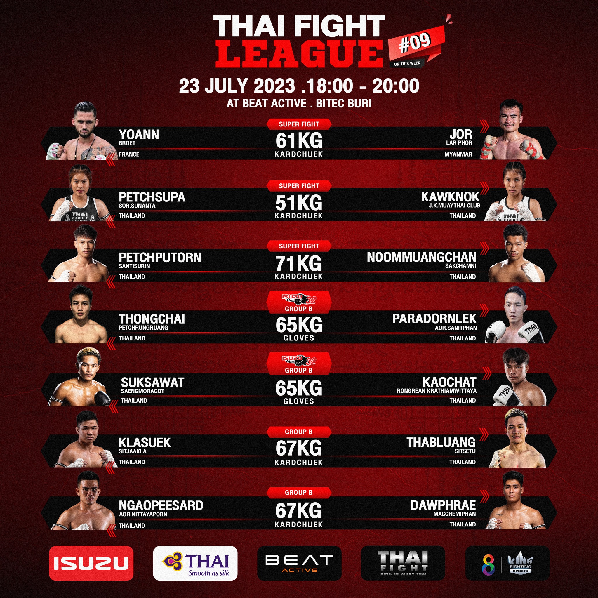 Thai Fight League 9 poster