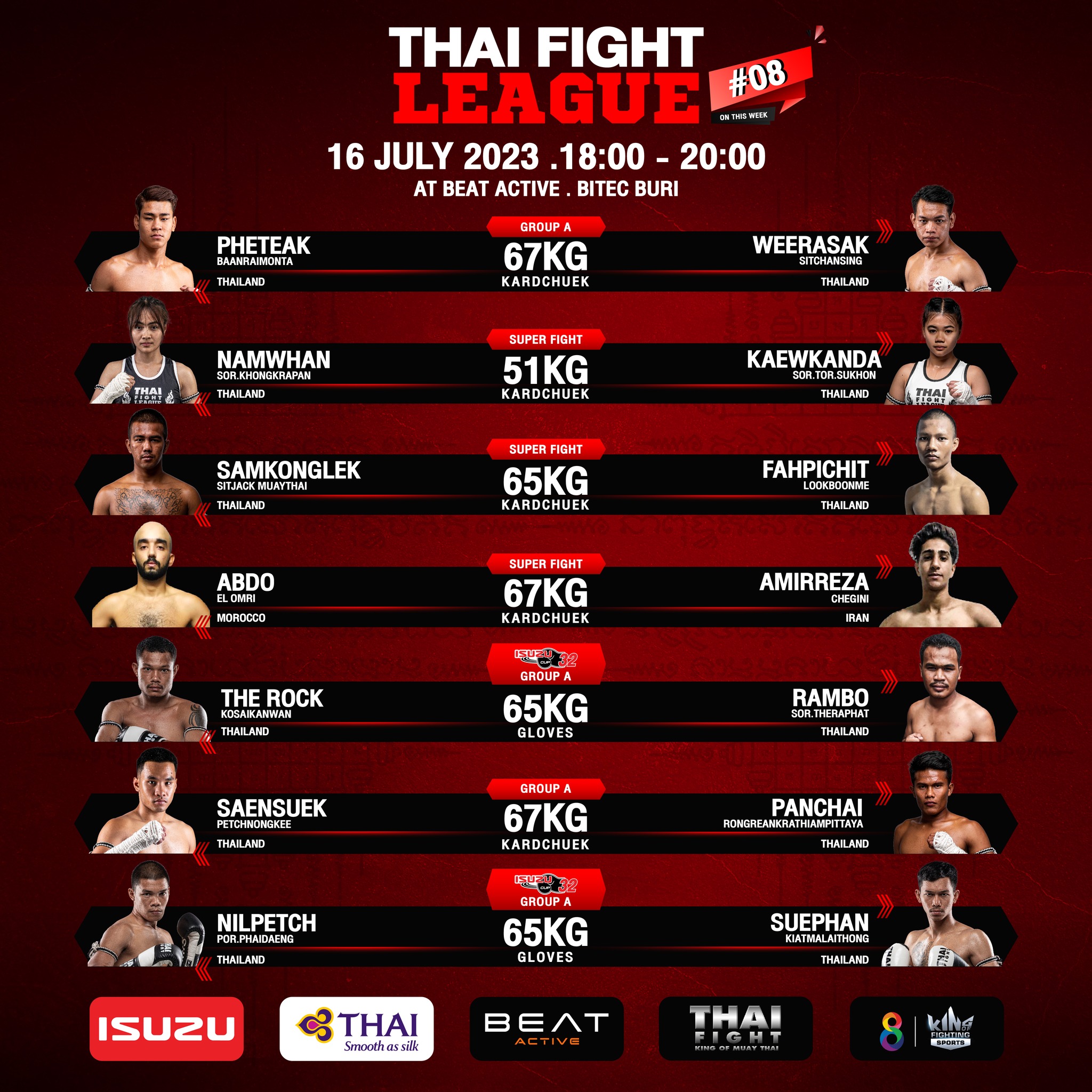 Thai Fight League 8 poster