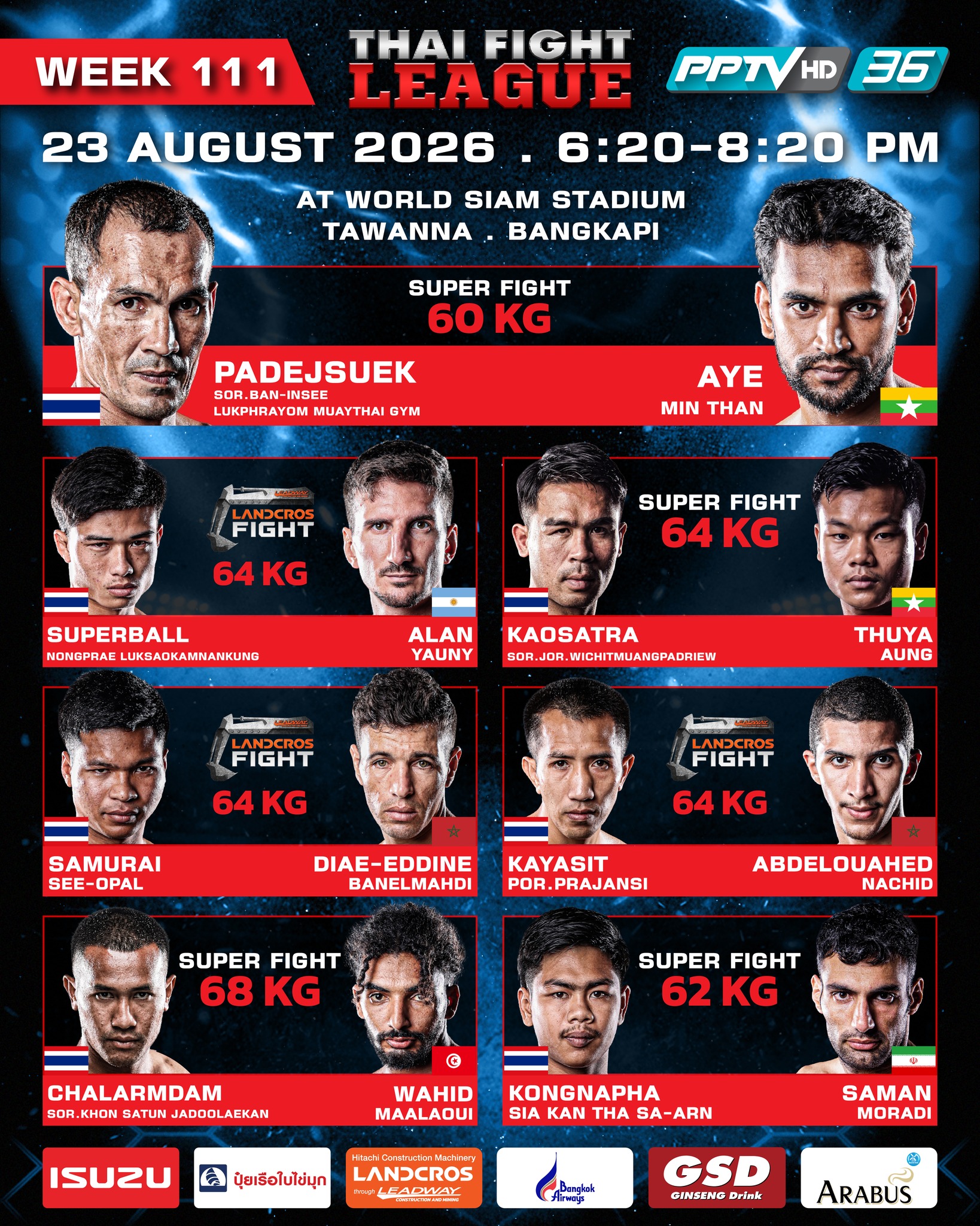 Thai Fight League 111 poster
