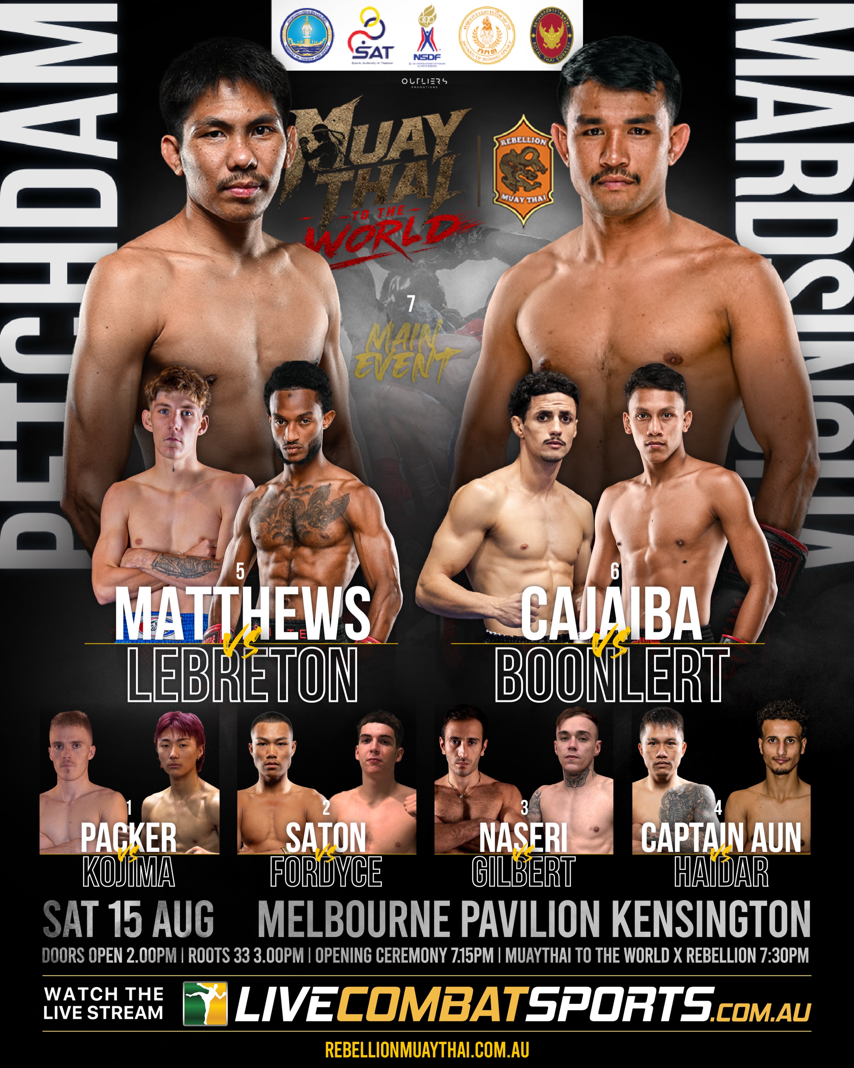 Muay Thai To The World X Rebellion poster