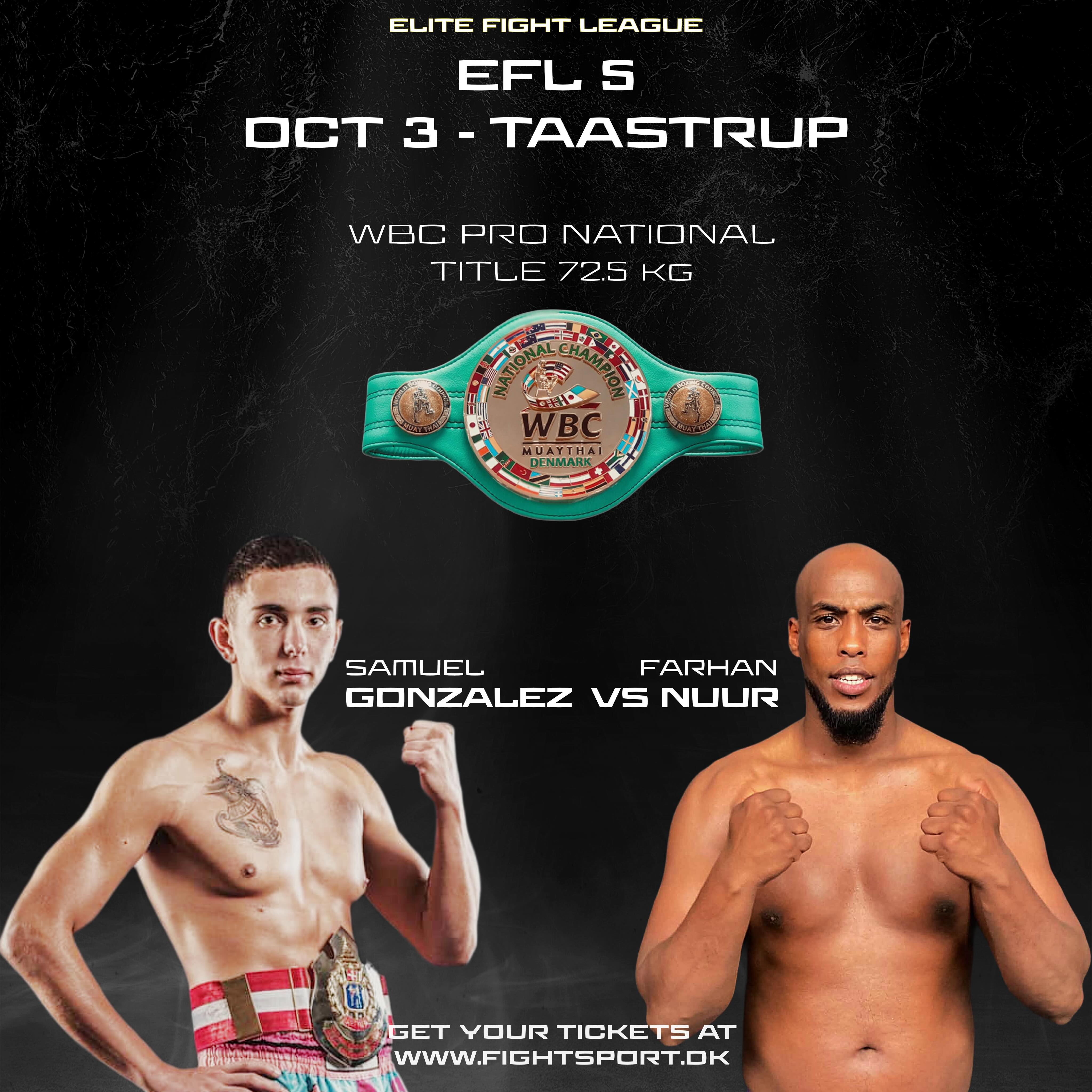 Elite Fight League 5 poster