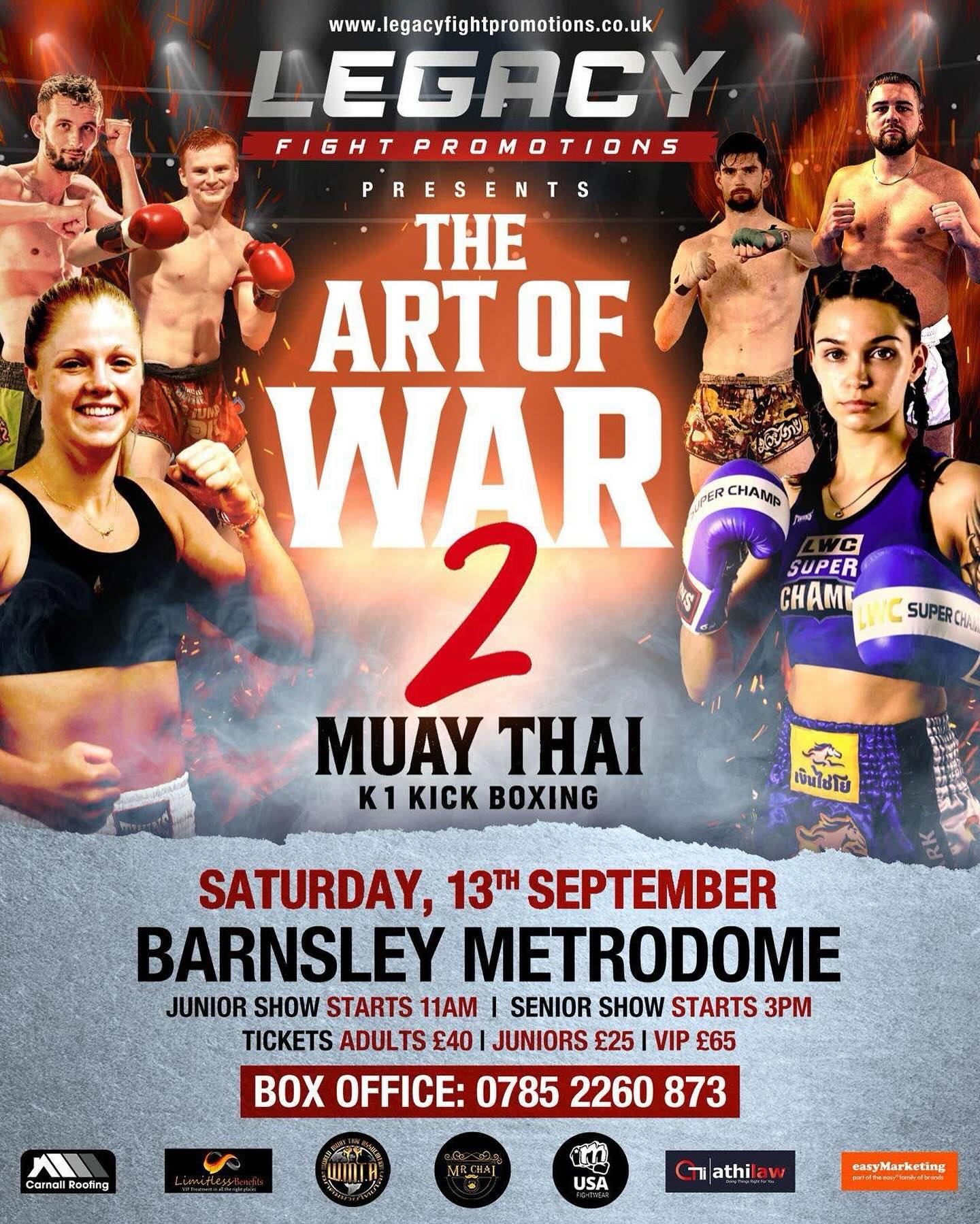Legacy Fight Promotions - The Art of War 2 poster