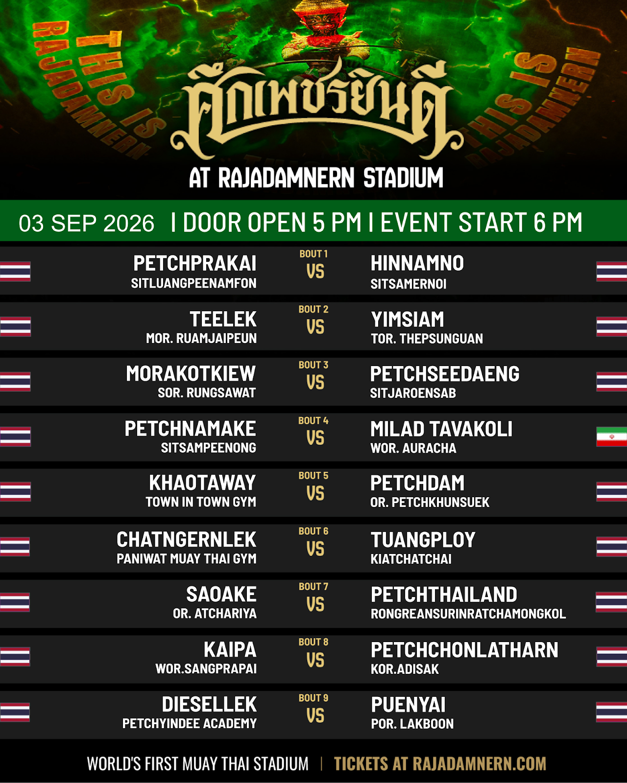 Petchyindee (03.09.2026) poster
