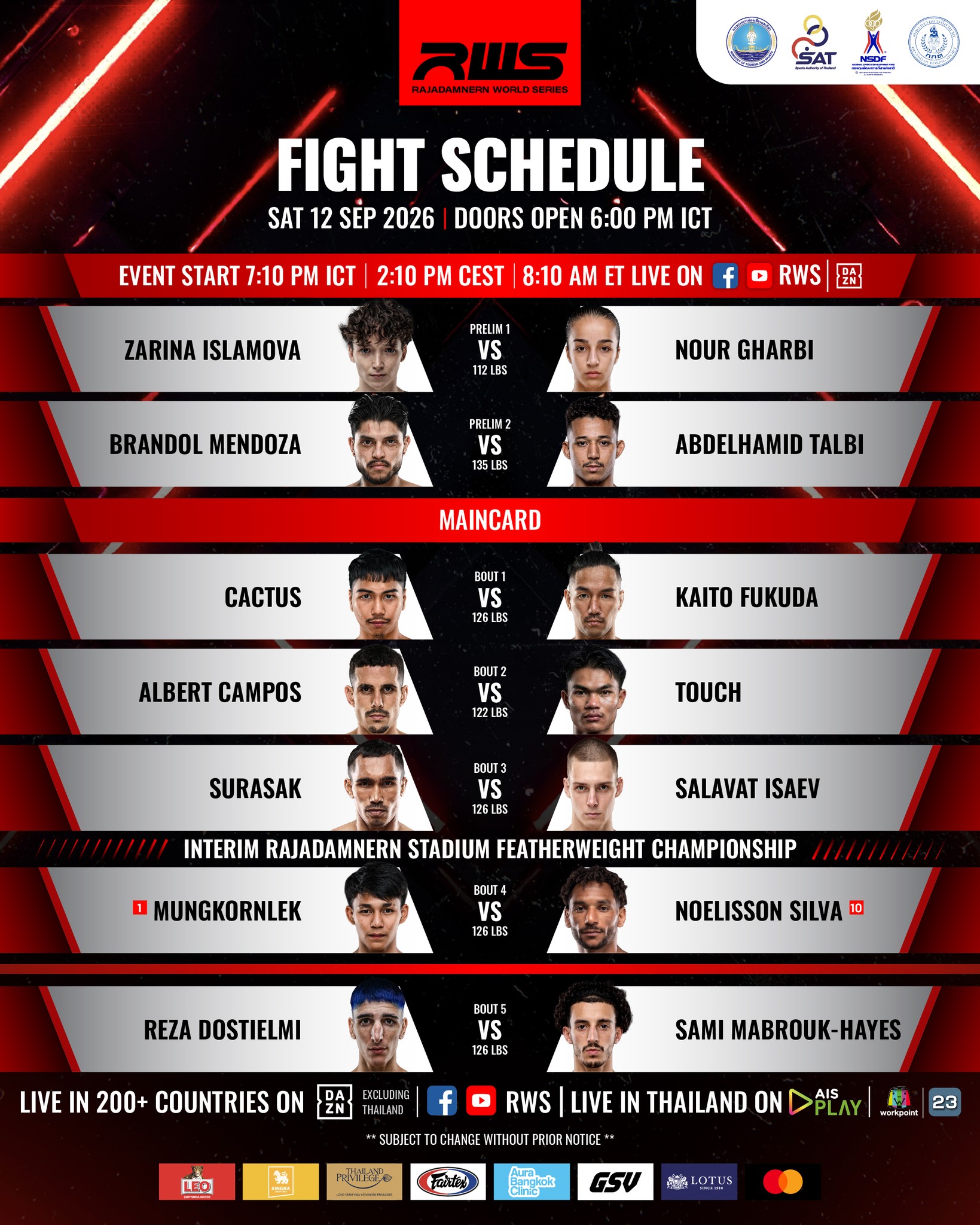 Rajadamnern World Series 211 poster