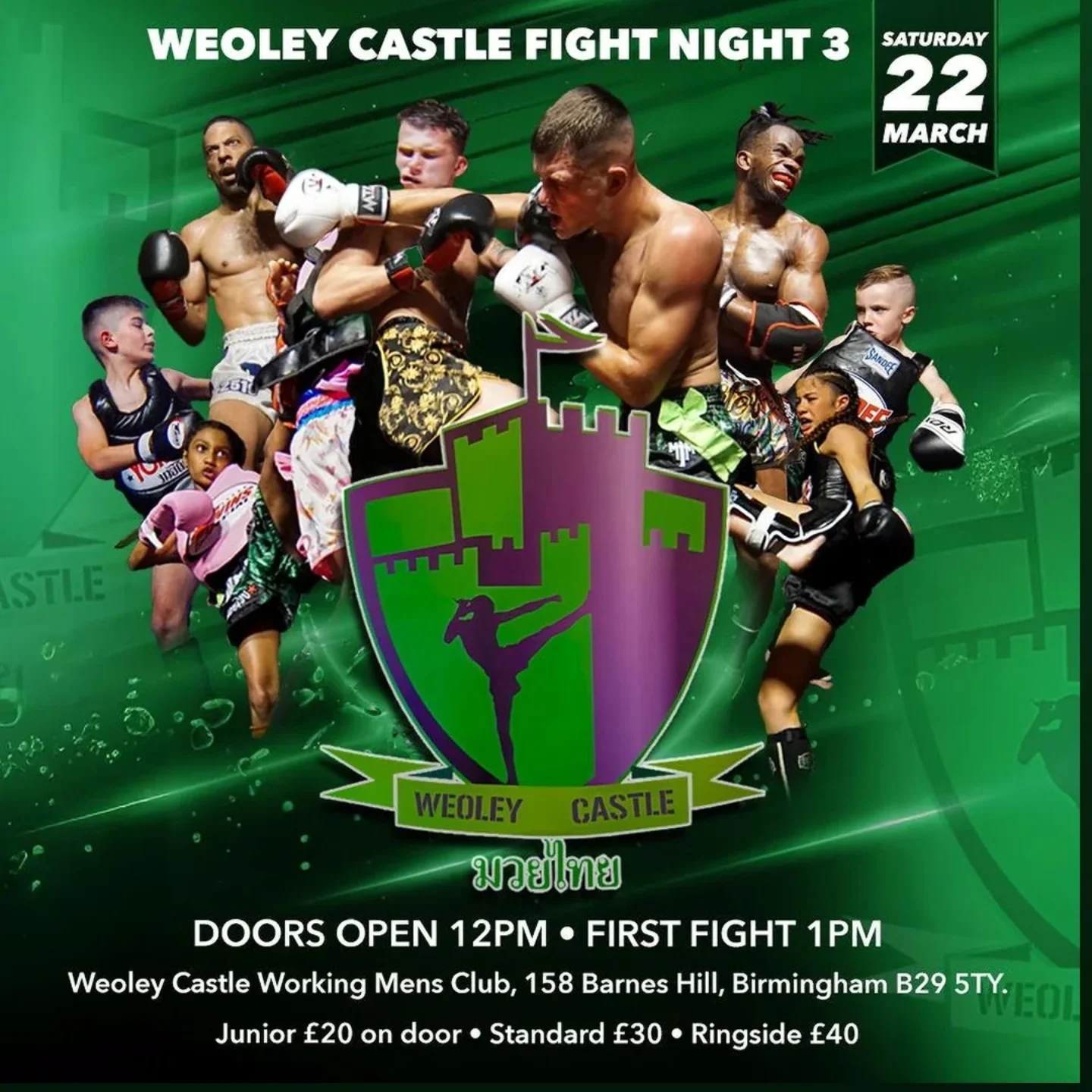 Weoley Castle Fight Night 3 poster