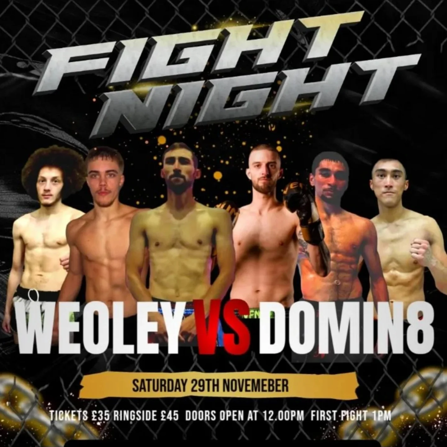 Weoley Castle Fight Night 4 poster
