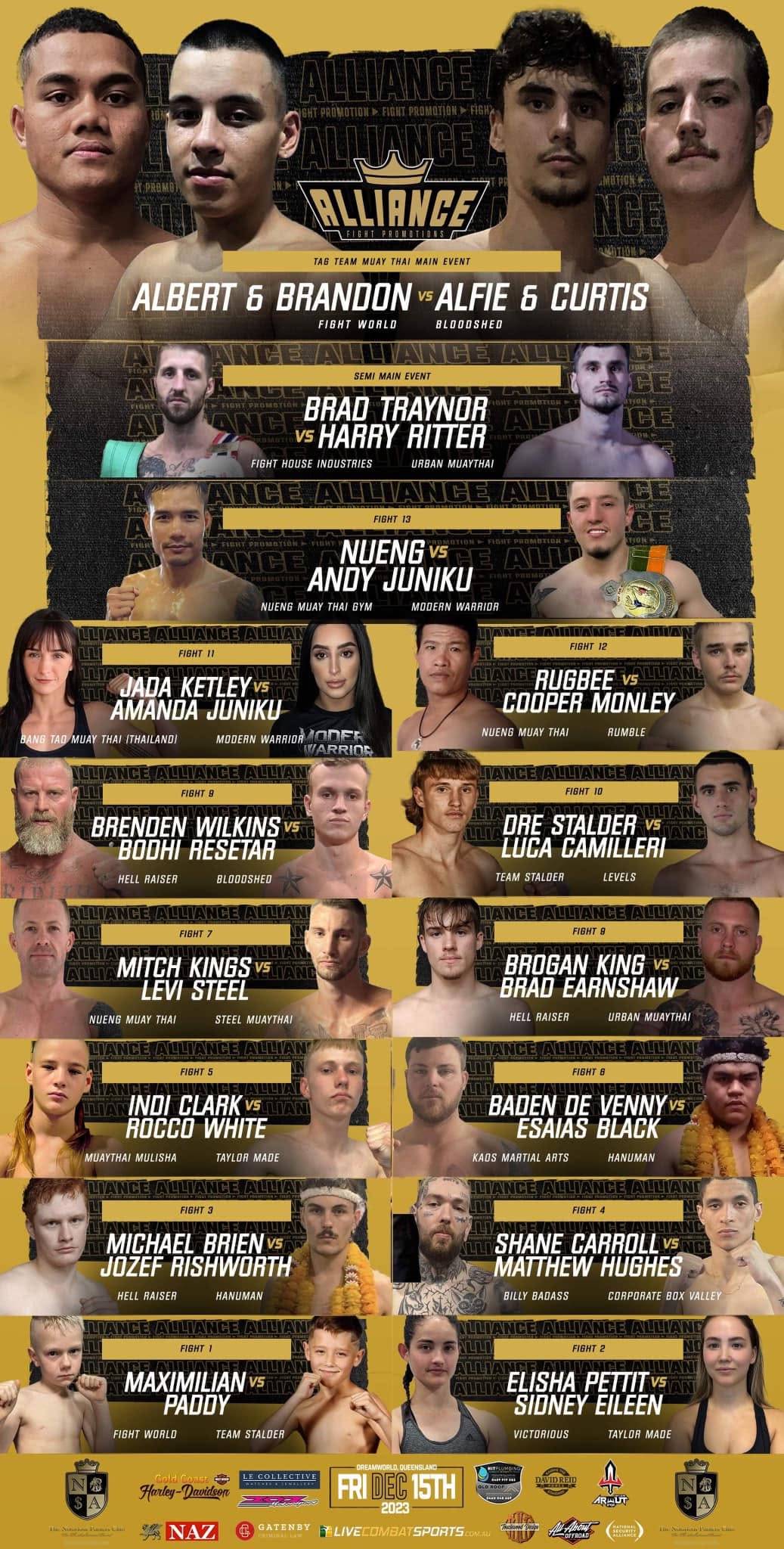 Alliance Fight Promotion 1 poster