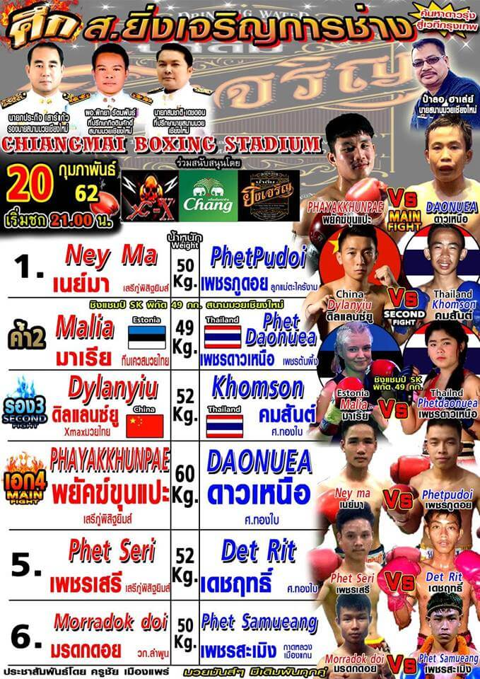 Chiang Mai Boxing Stadium (20.02.2019) poster