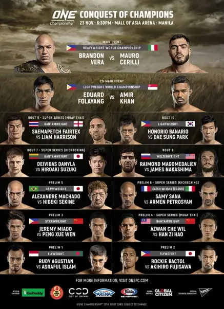 ONE - Conquest Of Champions poster