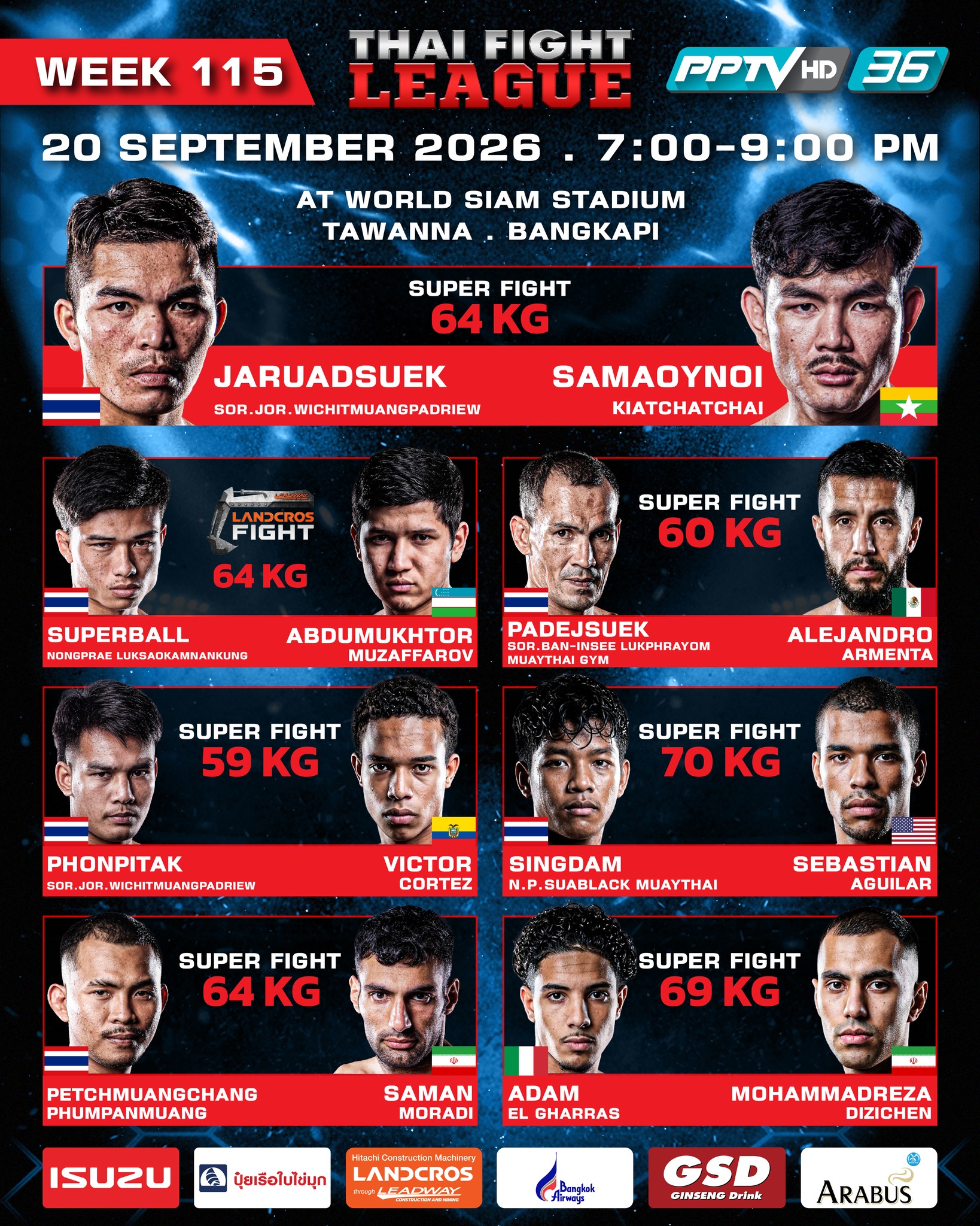 Thai Fight League 115 poster