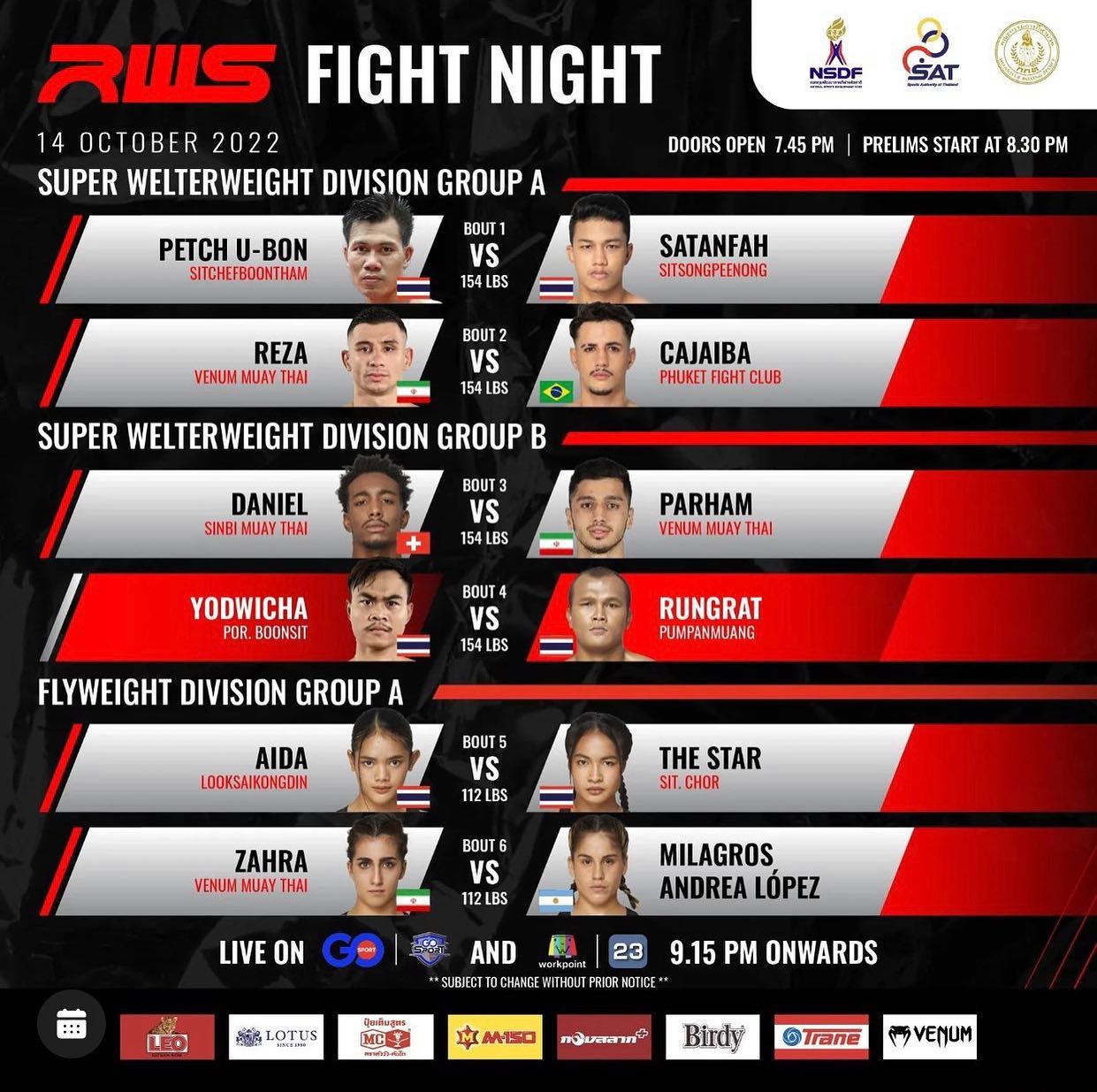 Rajadamnern World Series 13 poster