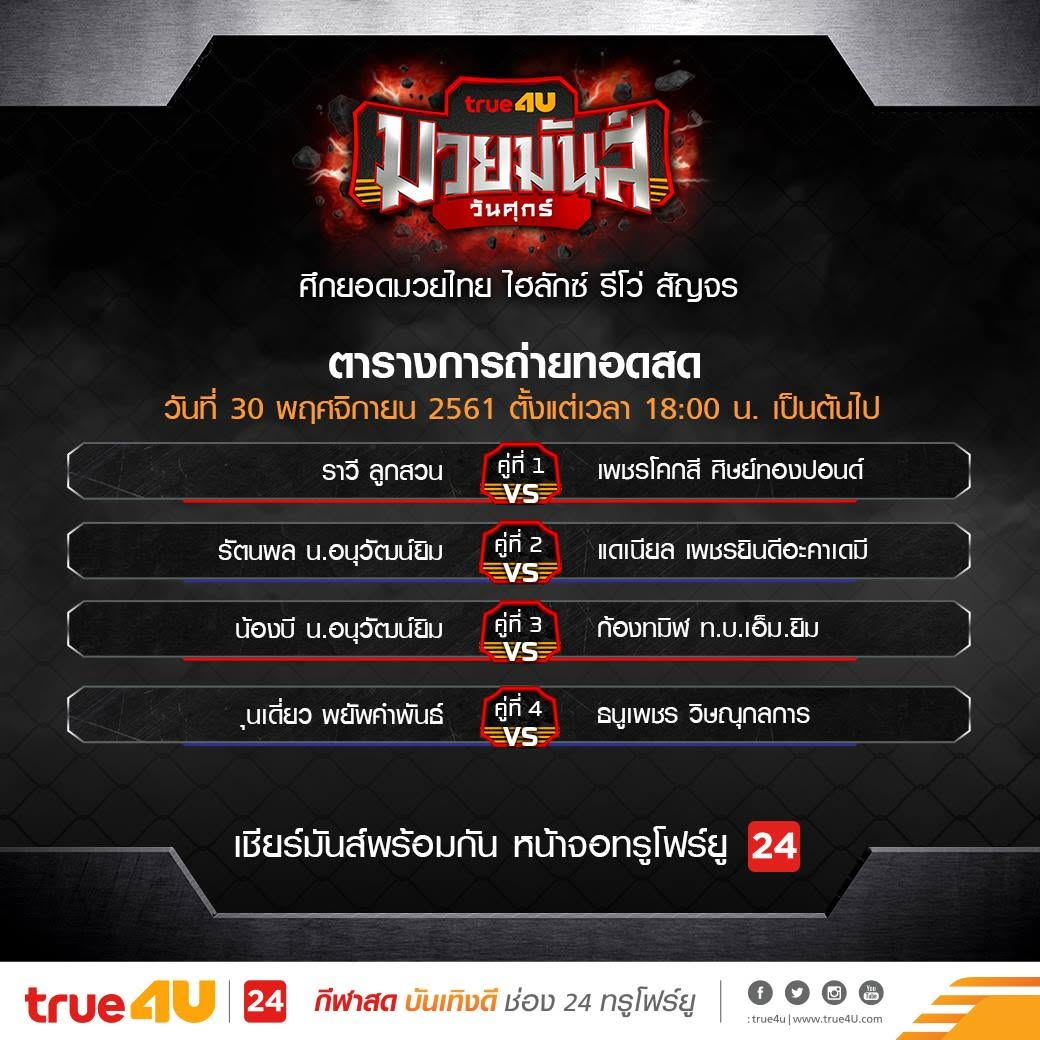 Muay Mun Wan Suk (30.11.2018) poster