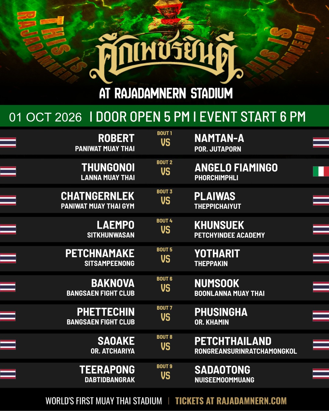 Petchyindee (01.10.2026) poster