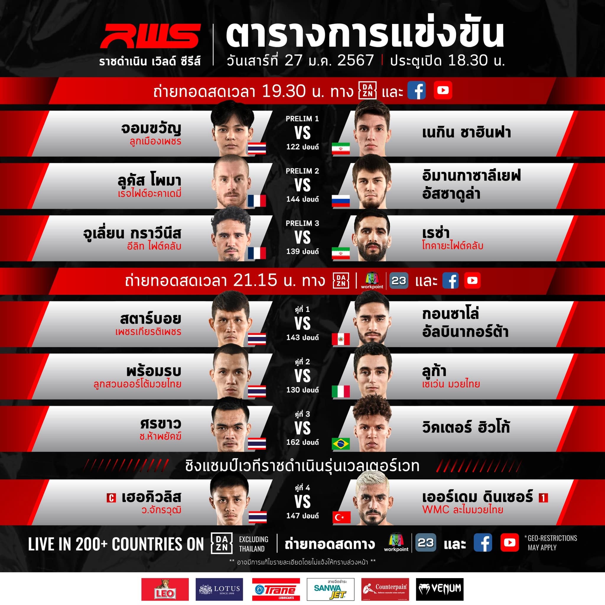 Rajadamnern World Series 72 poster
