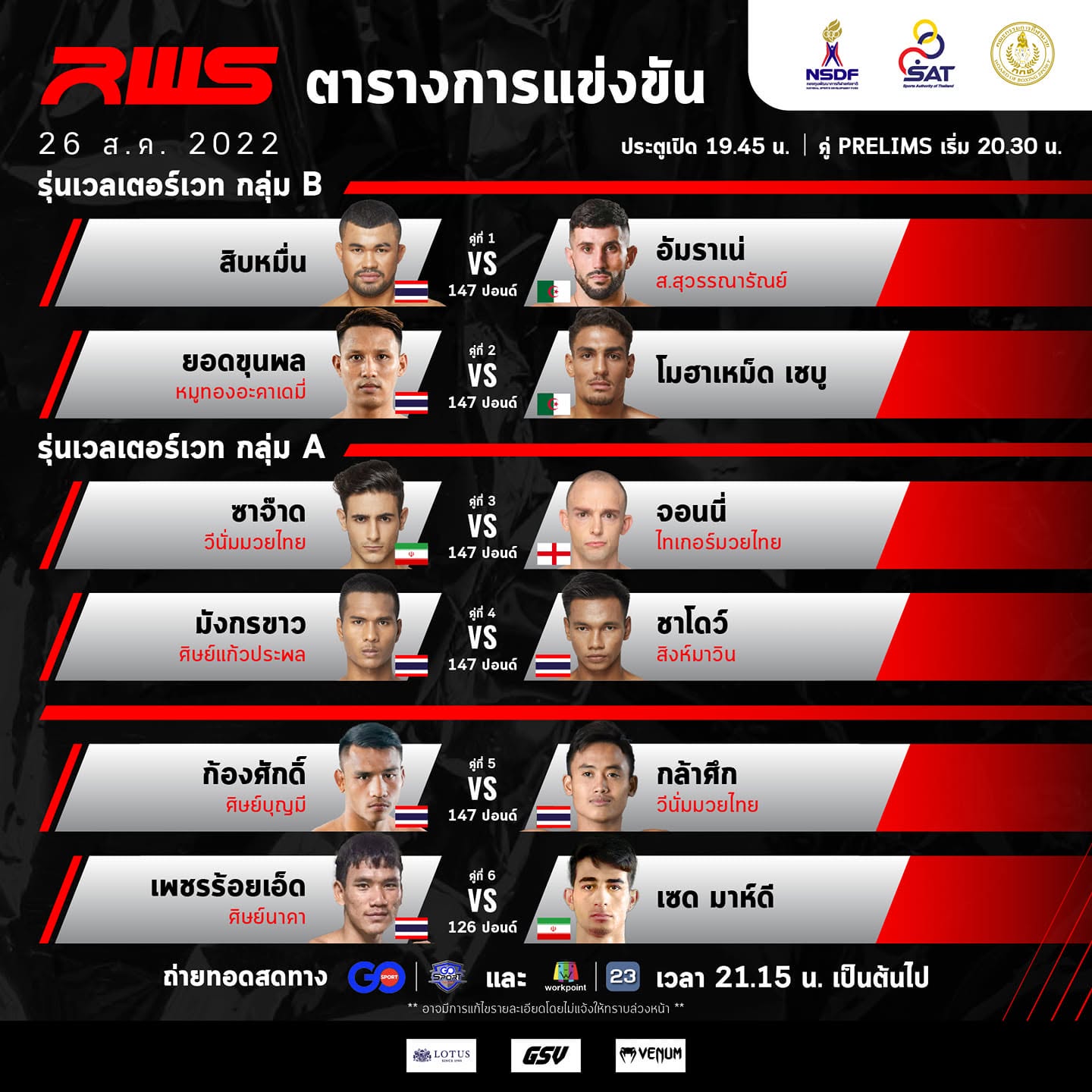 Rajadamnern World Series 6 poster