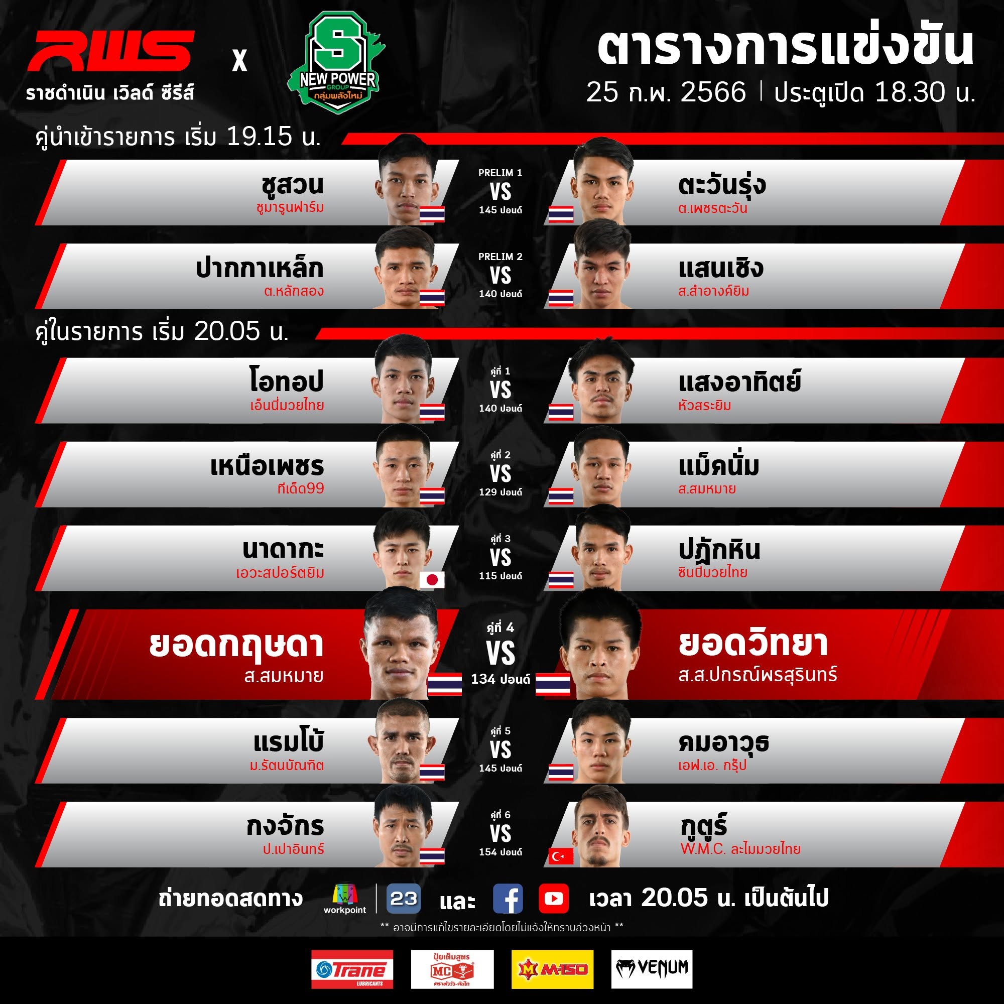 Rajadamnern World Series 26 poster