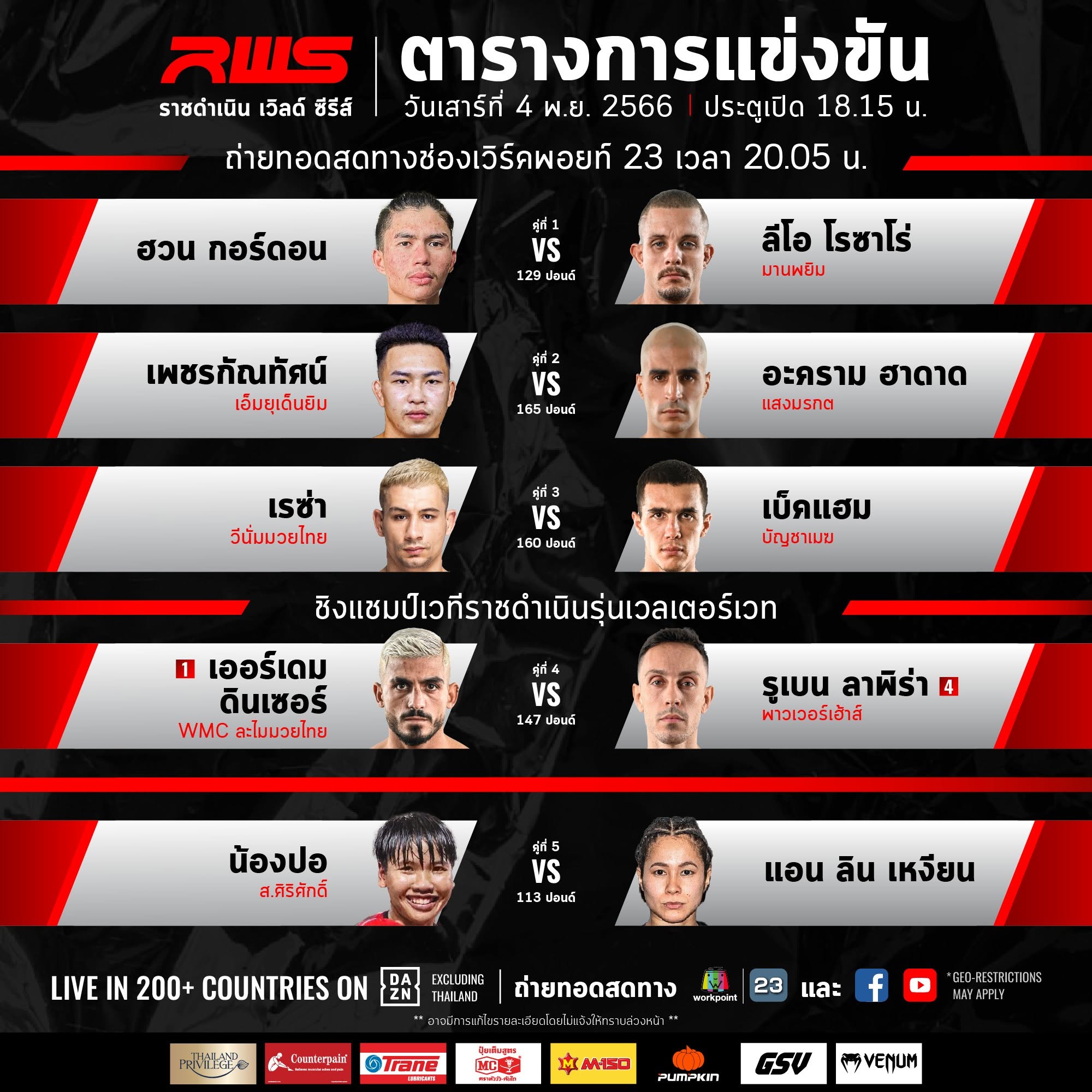 Rajadamnern World Series 61 poster
