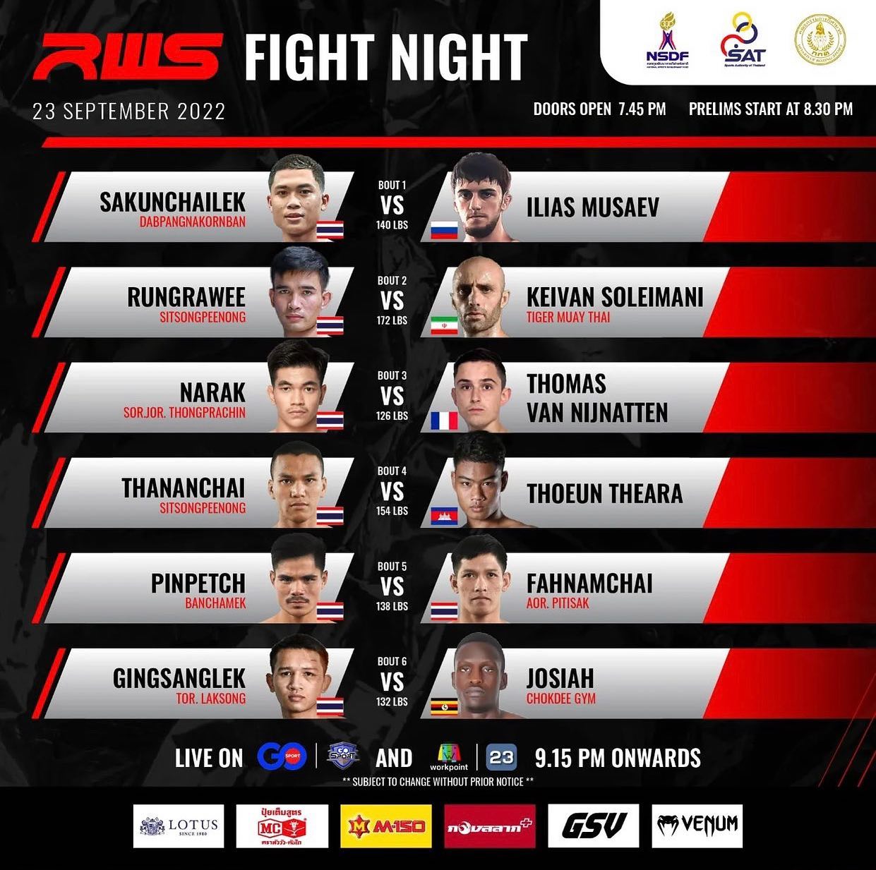 Rajadamnern World Series 10 poster