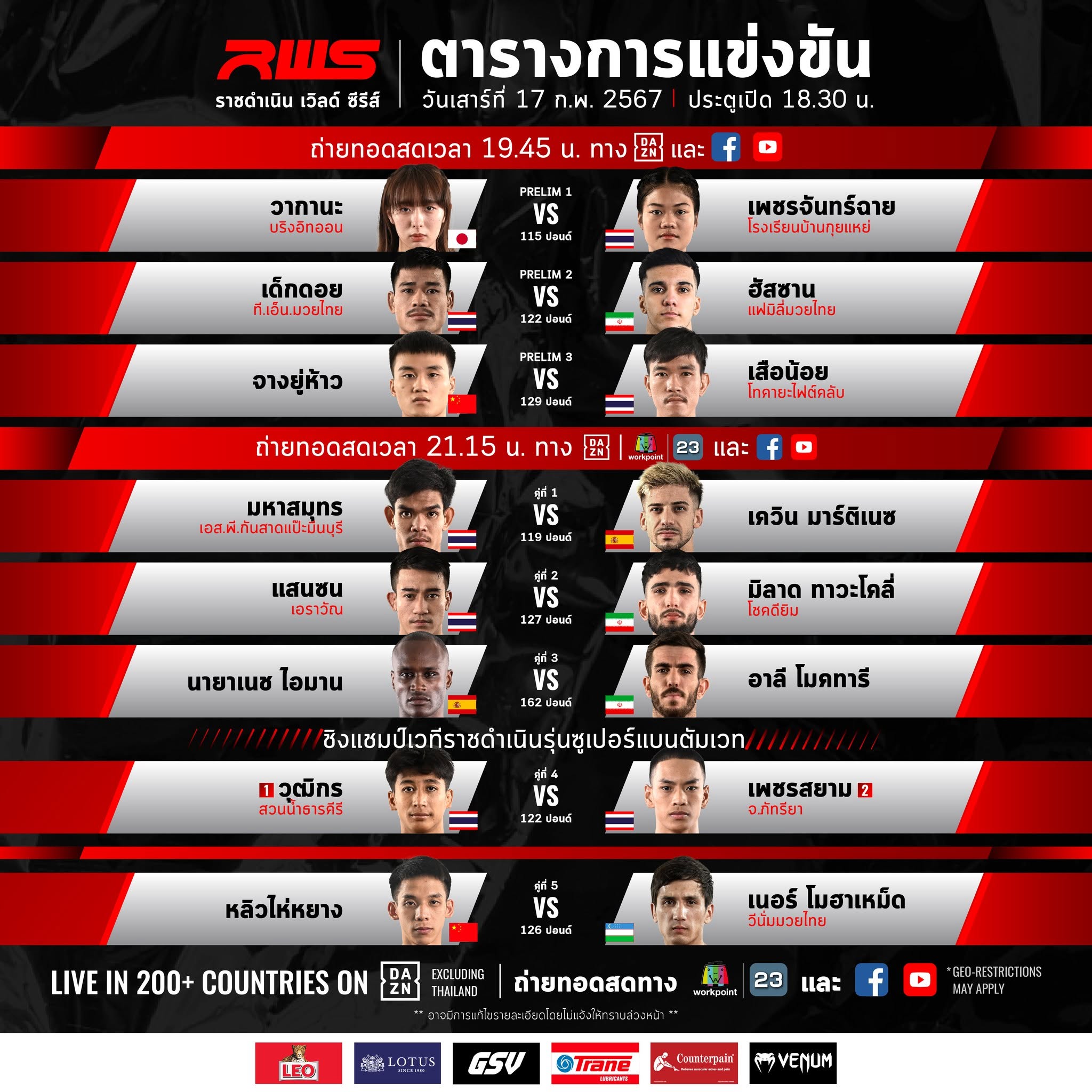 Rajadamnern World Series 76 poster