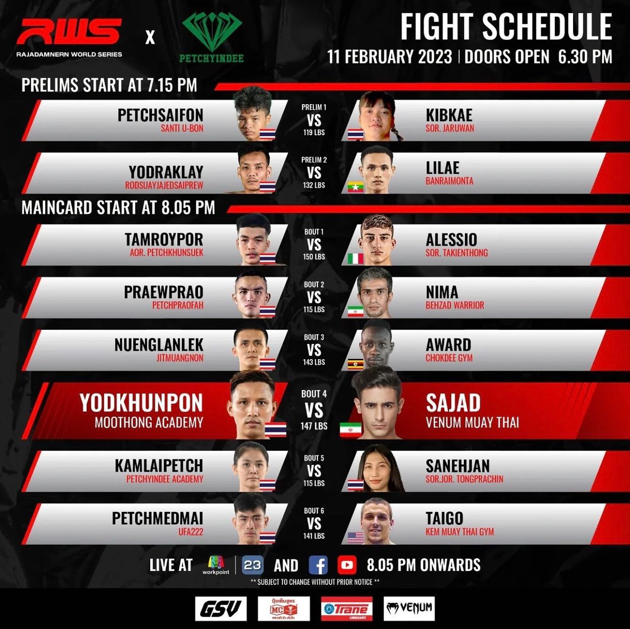 Rajadamnern World Series 24 poster