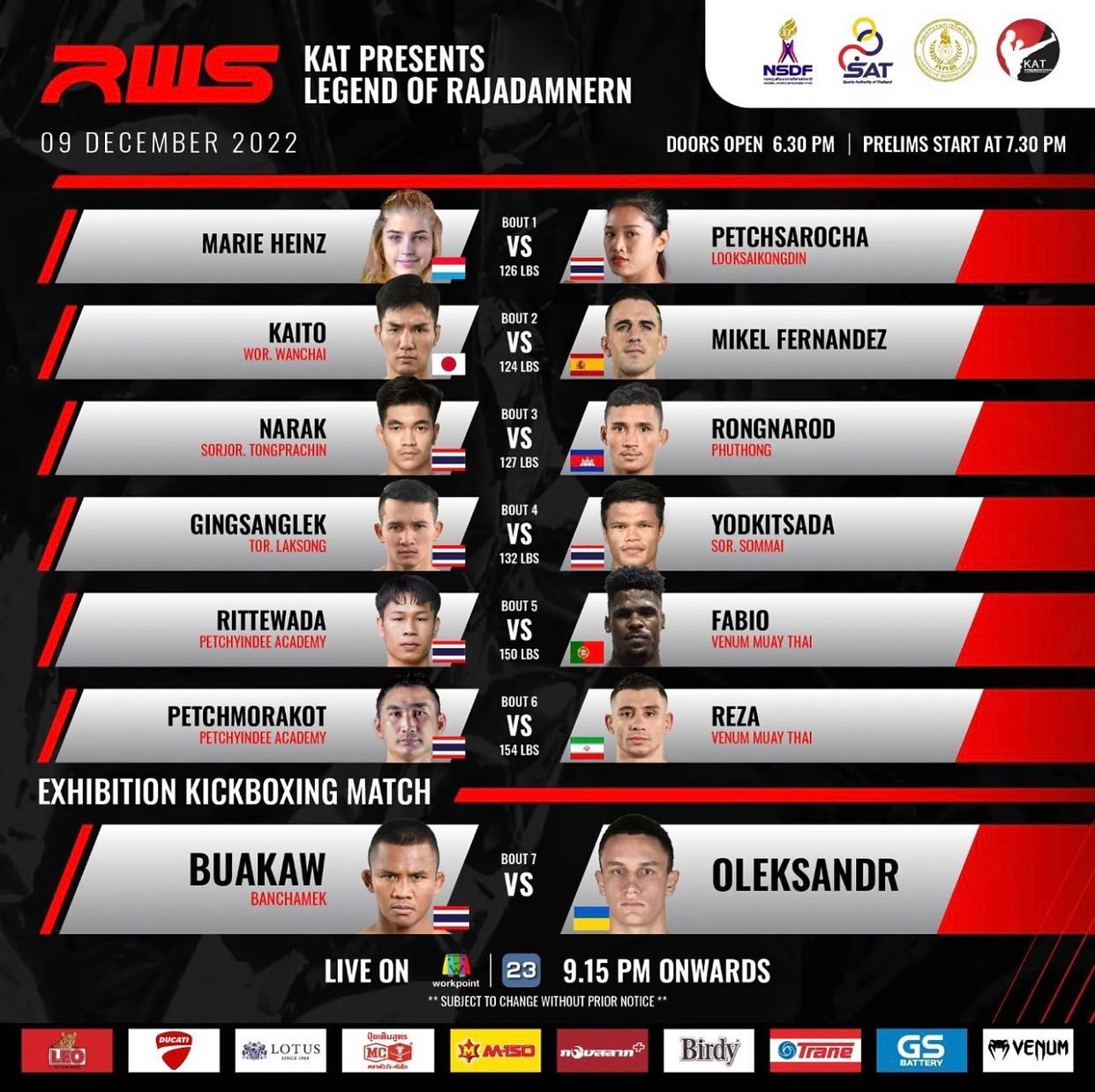 Rajadamnern World Series 21 poster