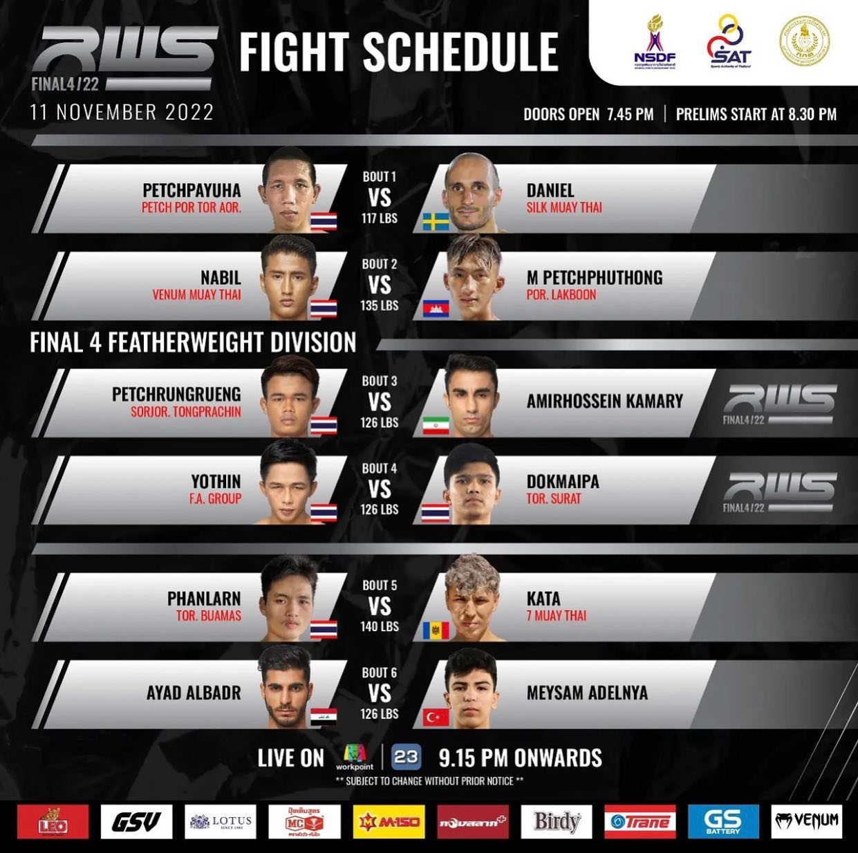 Rajadamnern World Series 17 poster