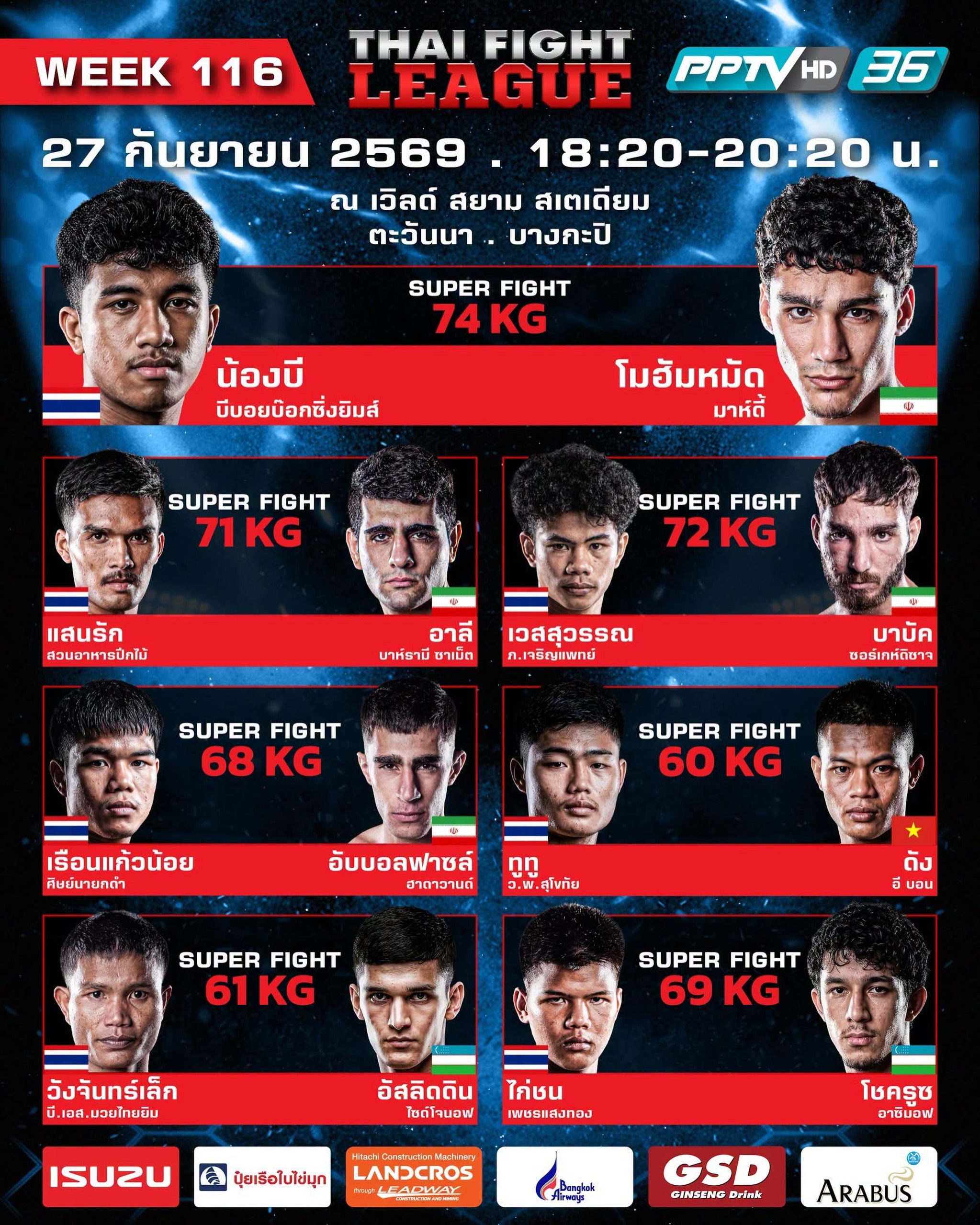 Thai Fight League 116 poster