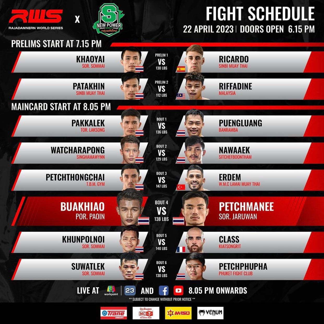 Rajadamnern World Series 34 poster