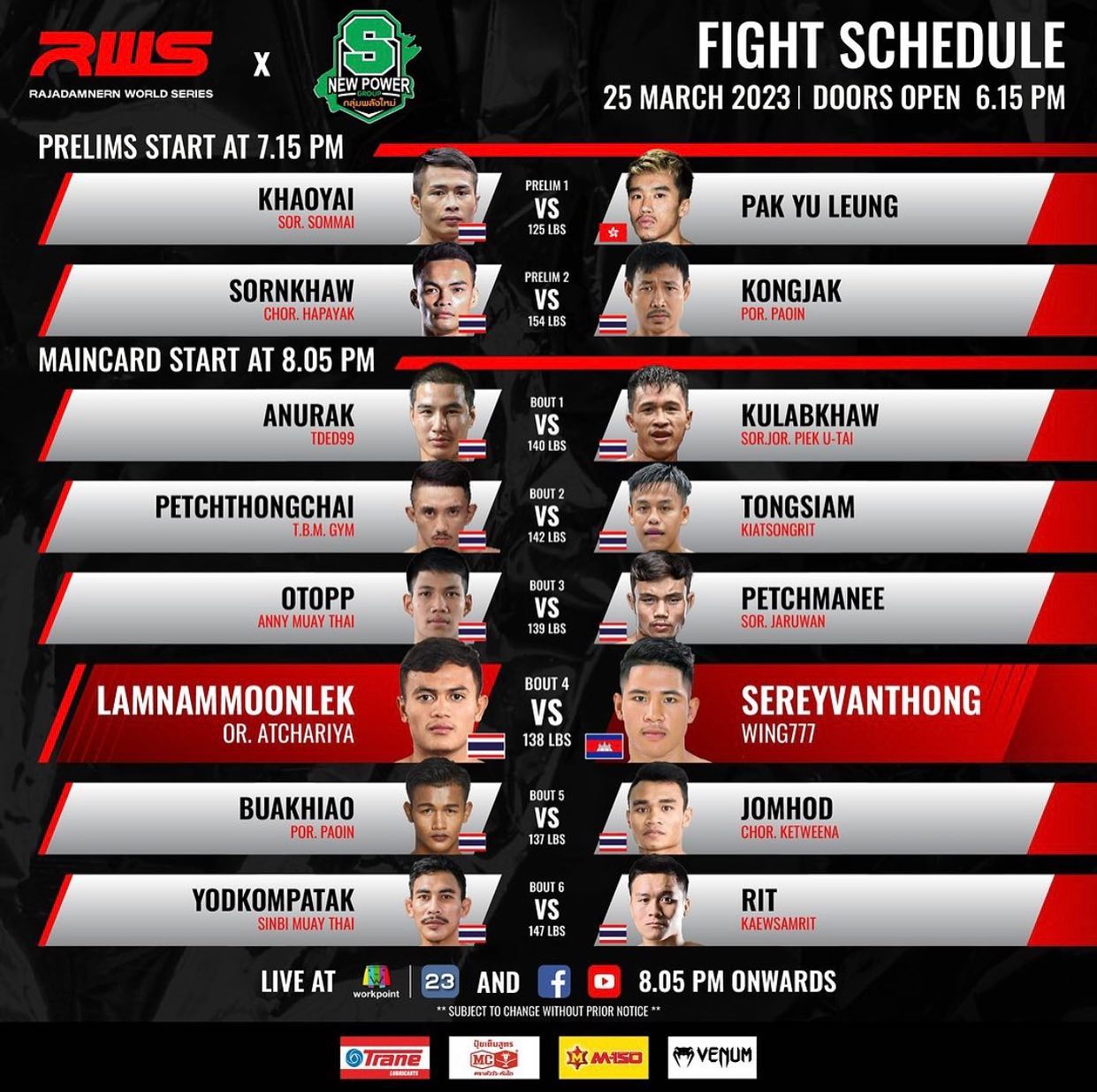 Rajadamnern World Series 30 poster