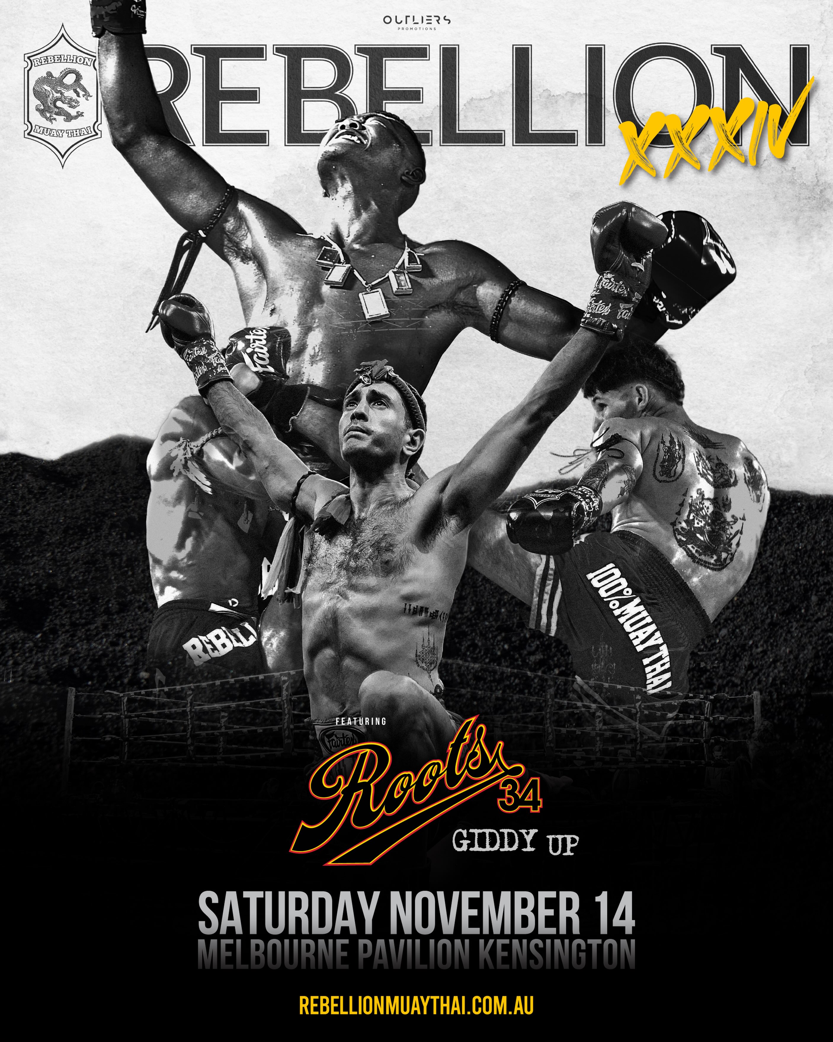 Roots Muay Thai 34: Giddy Up poster