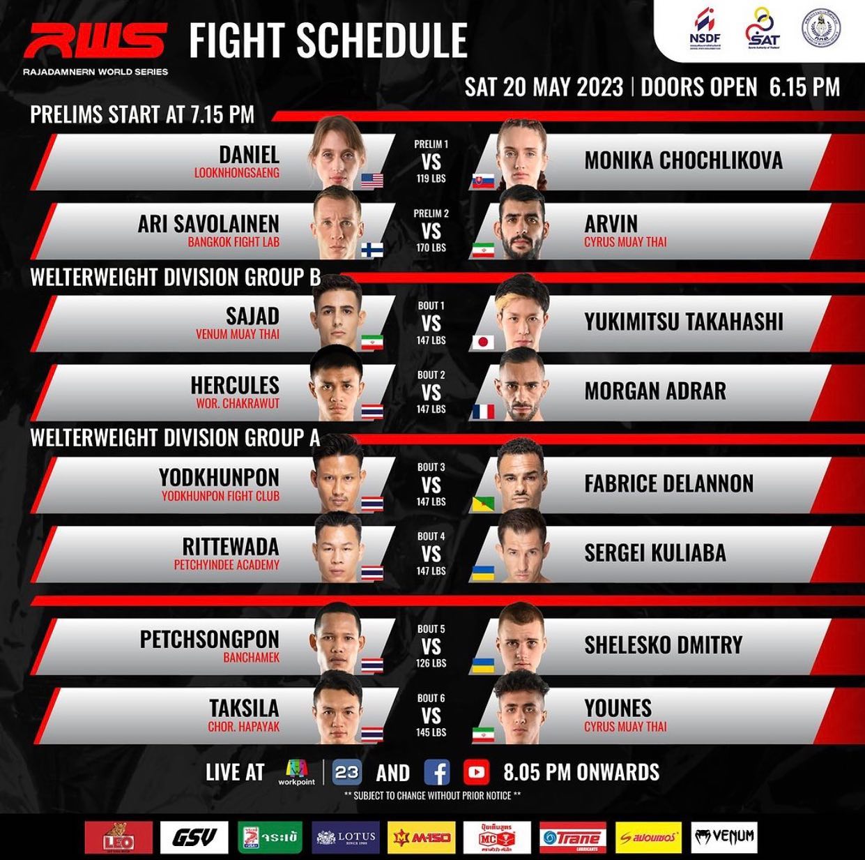 Rajadamnern World Series 38 poster