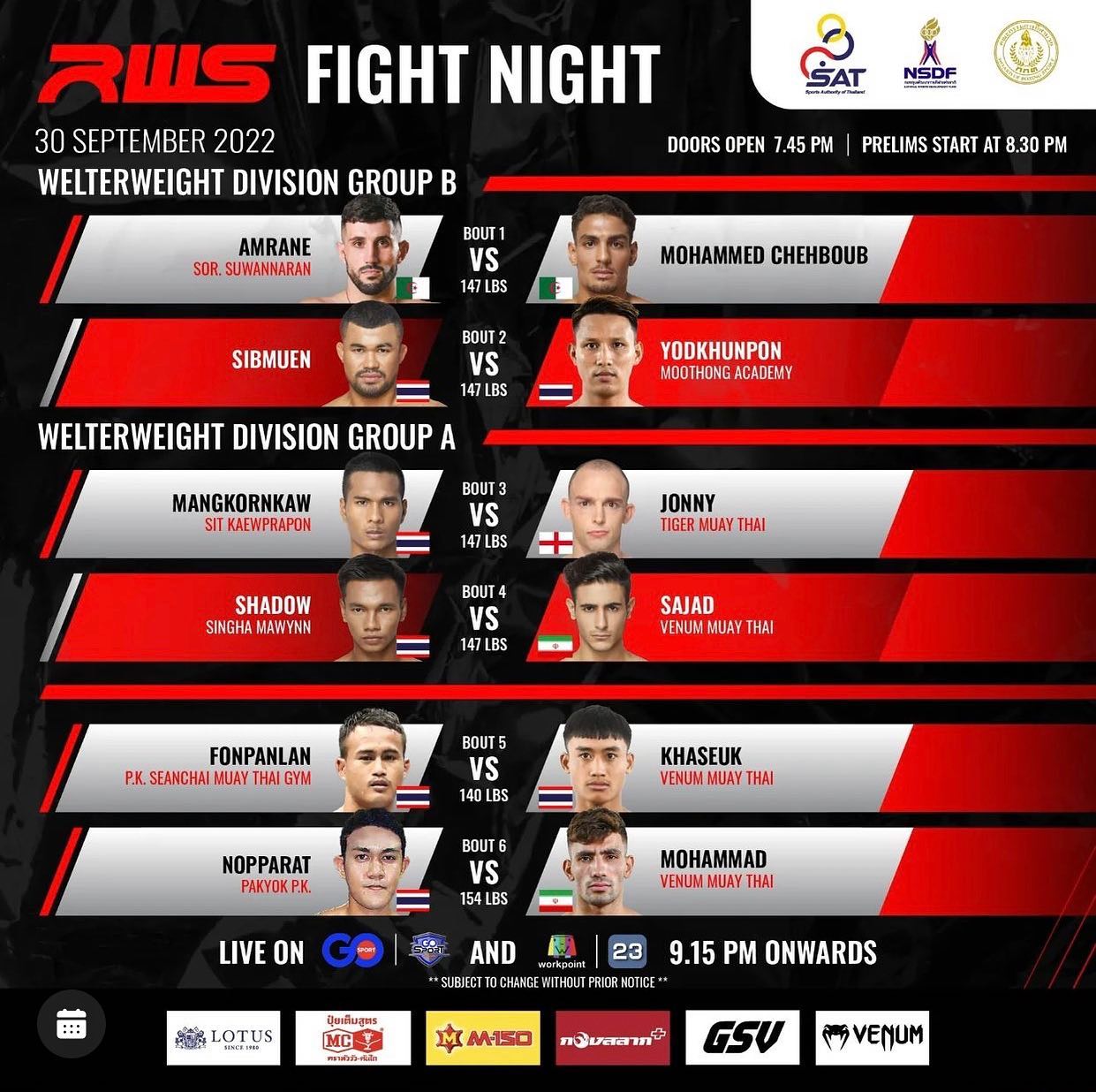 Rajadamnern World Series 11 poster