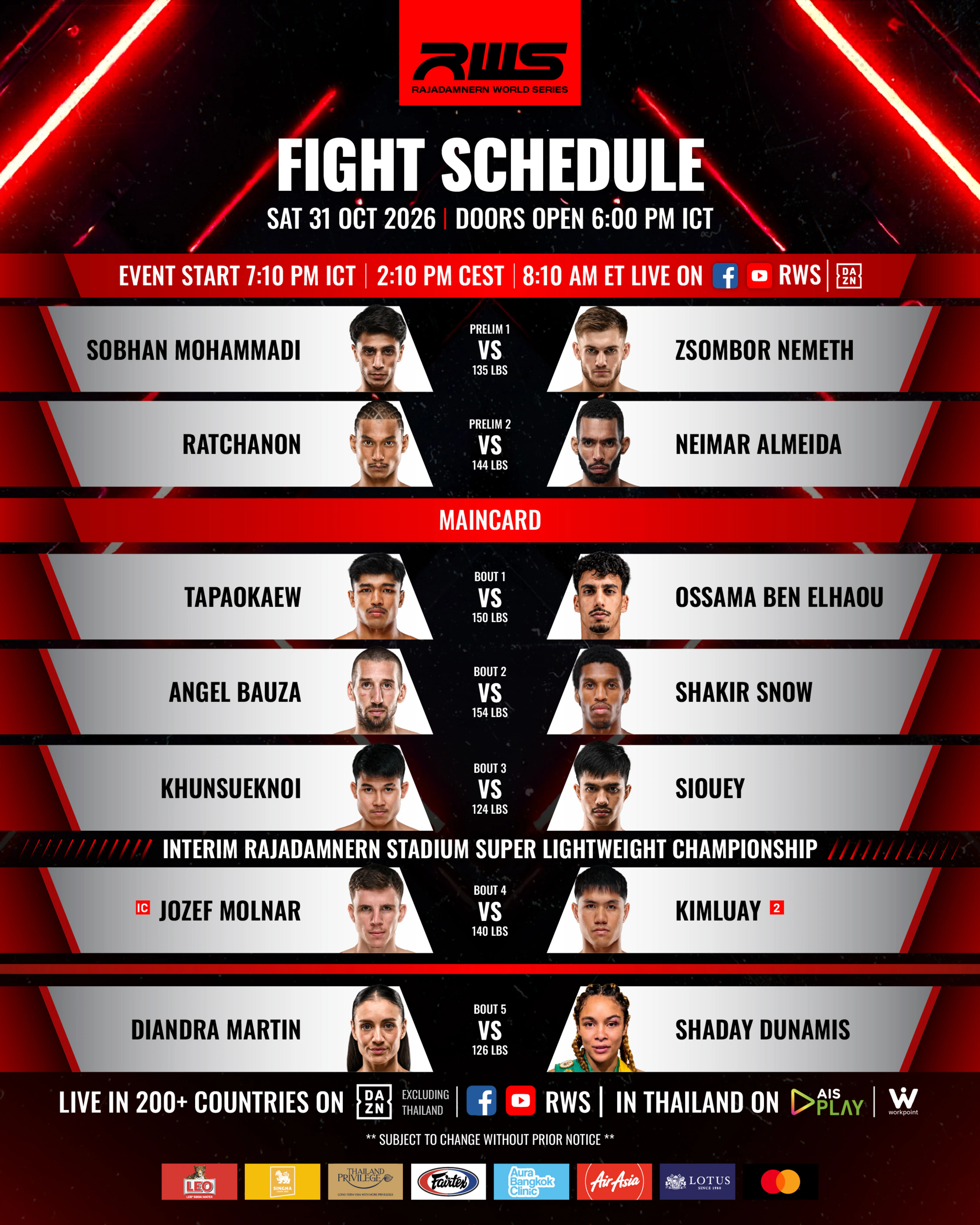 Rajadamnern World Series 219 poster