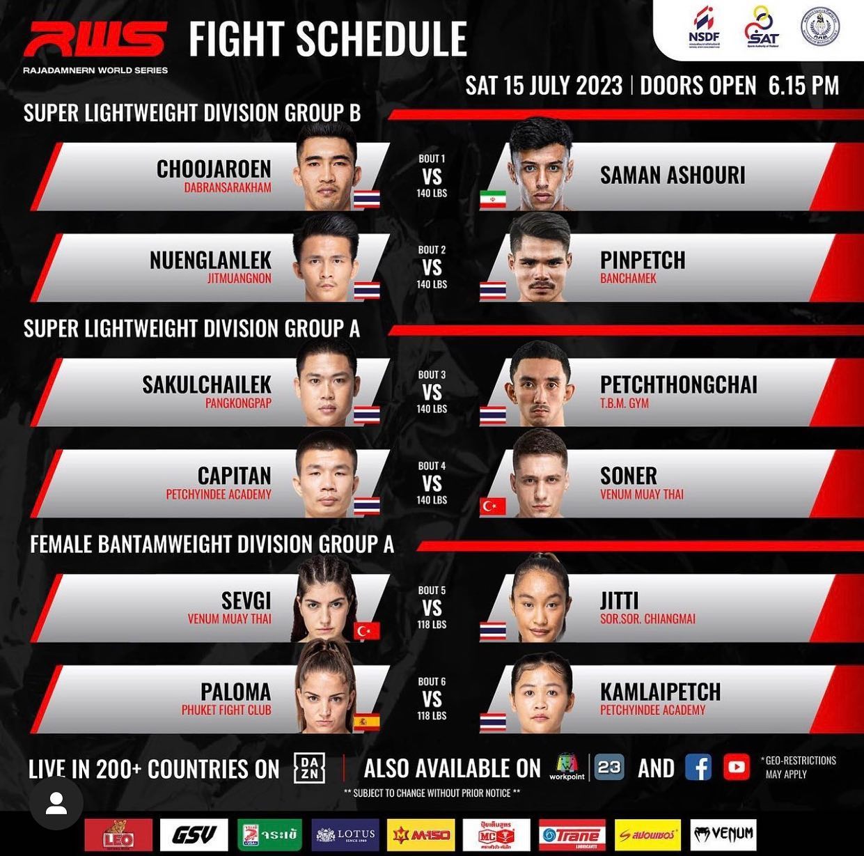 Rajadamnern World Series 45 poster