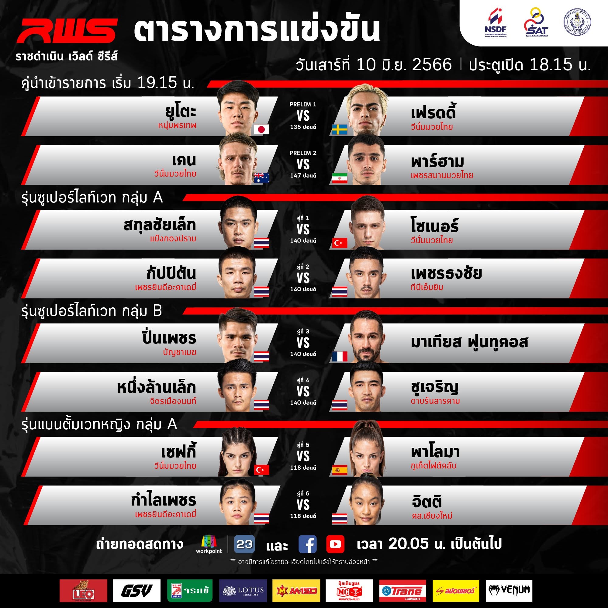 Rajadamnern World Series 40 poster
