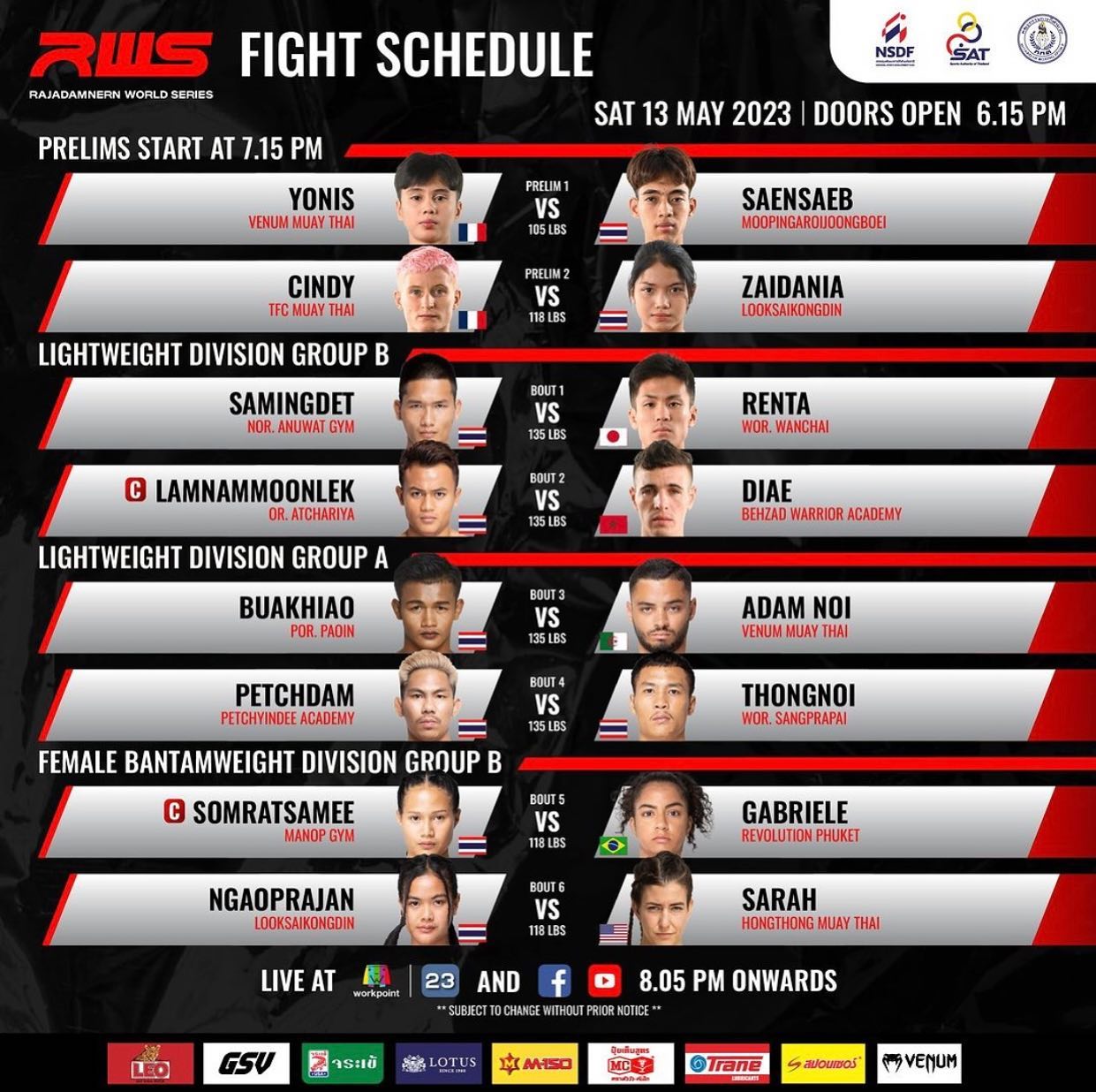 Rajadamnern World Series 37 poster