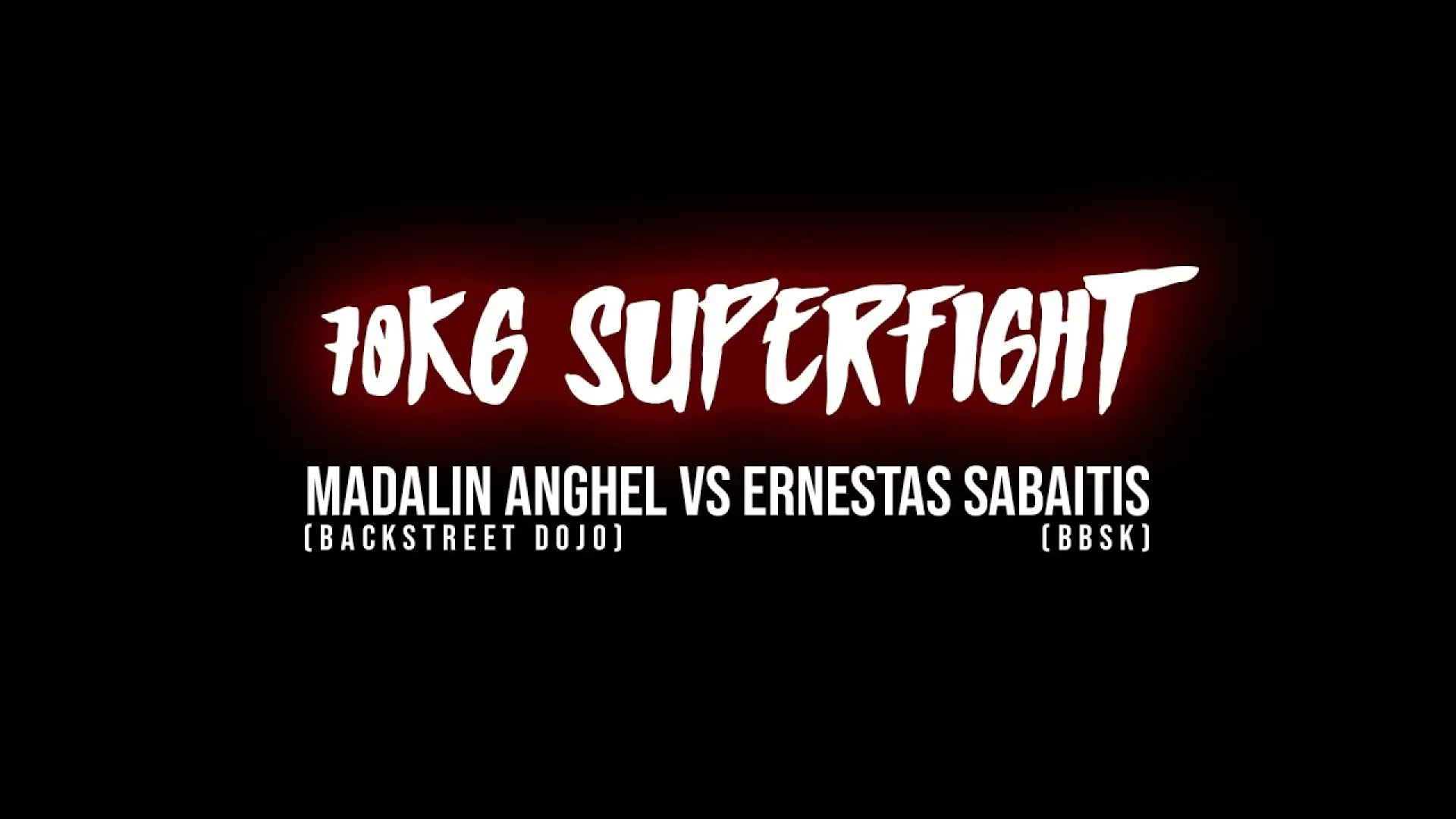 Madalin Angel vs Ernestas Sabaitis (Fight Video)